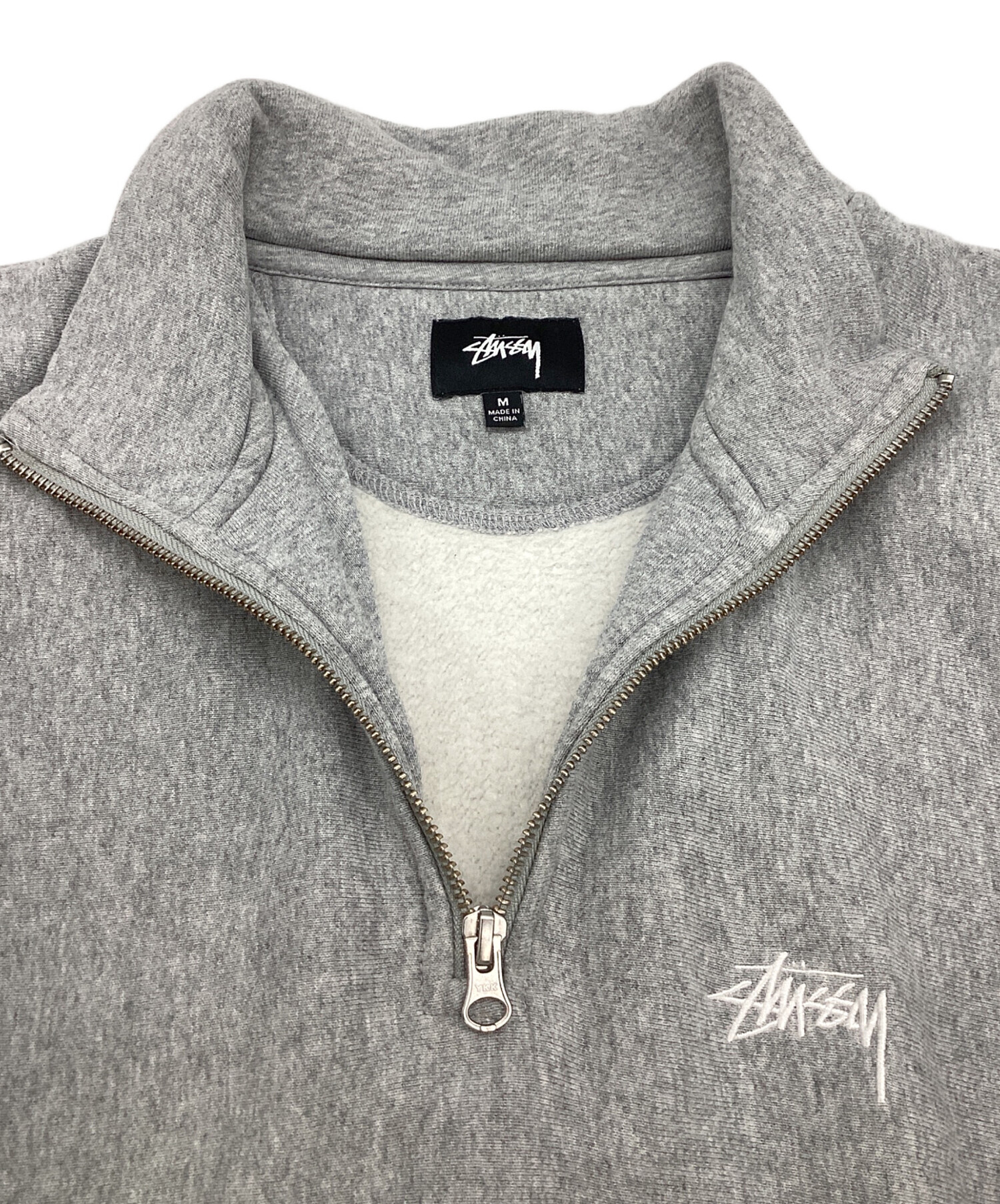 中古・古着通販】stussy (ステューシー) ハーフジップスウェット