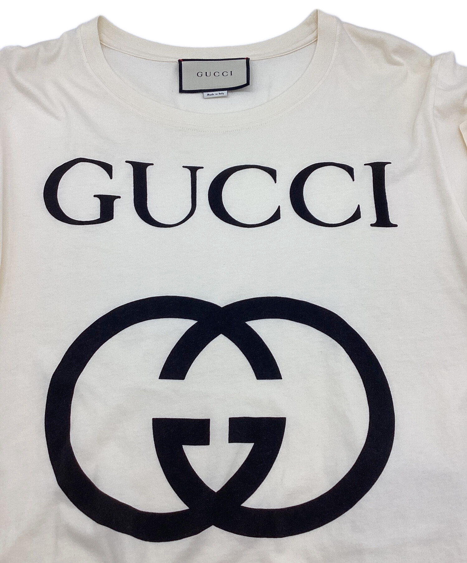 中古・古着通販】GUCCI (グッチ) インターロッキングTシャツ ベージュ