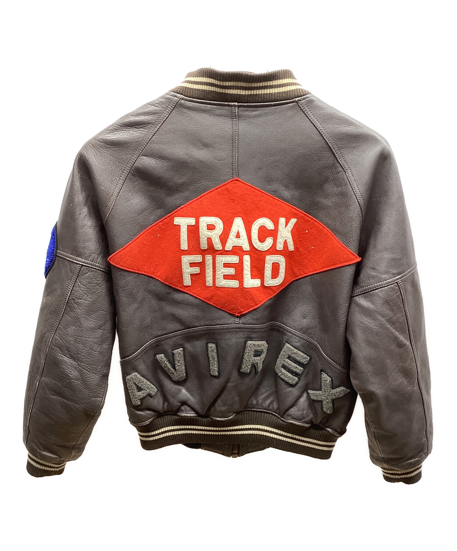 中古・古着通販】AVIREX (アヴィレックス) レザースタジャン ブラウン