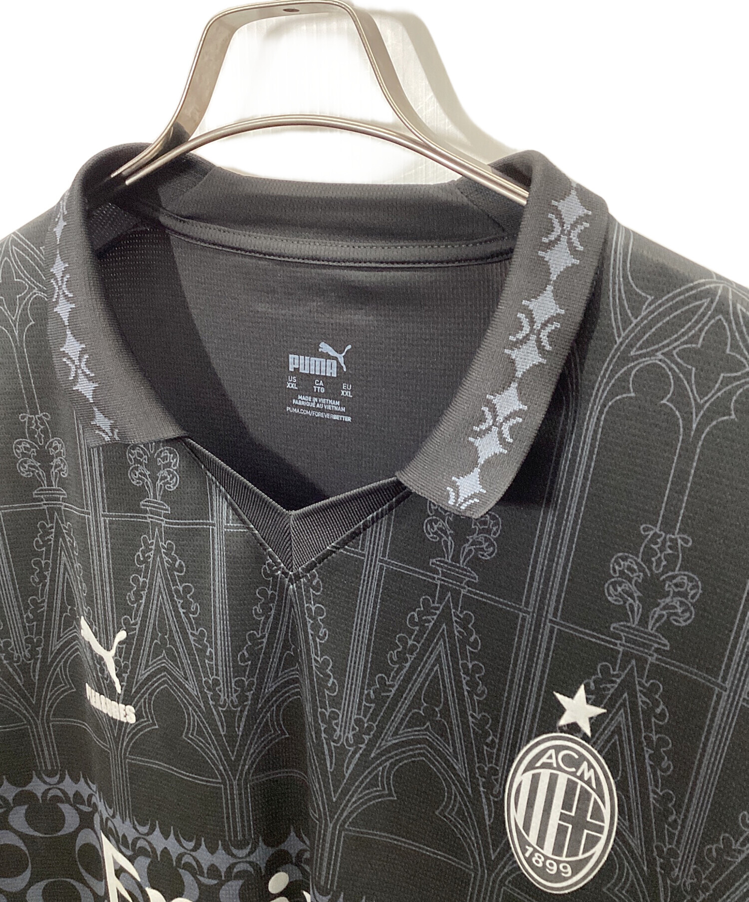 新品タグ付きAC ミラン Puma グレー Vネックユニフォーム 中古・古着通販】PUMA (プーマ) ACミラン x PLEASURES ユニフォーム