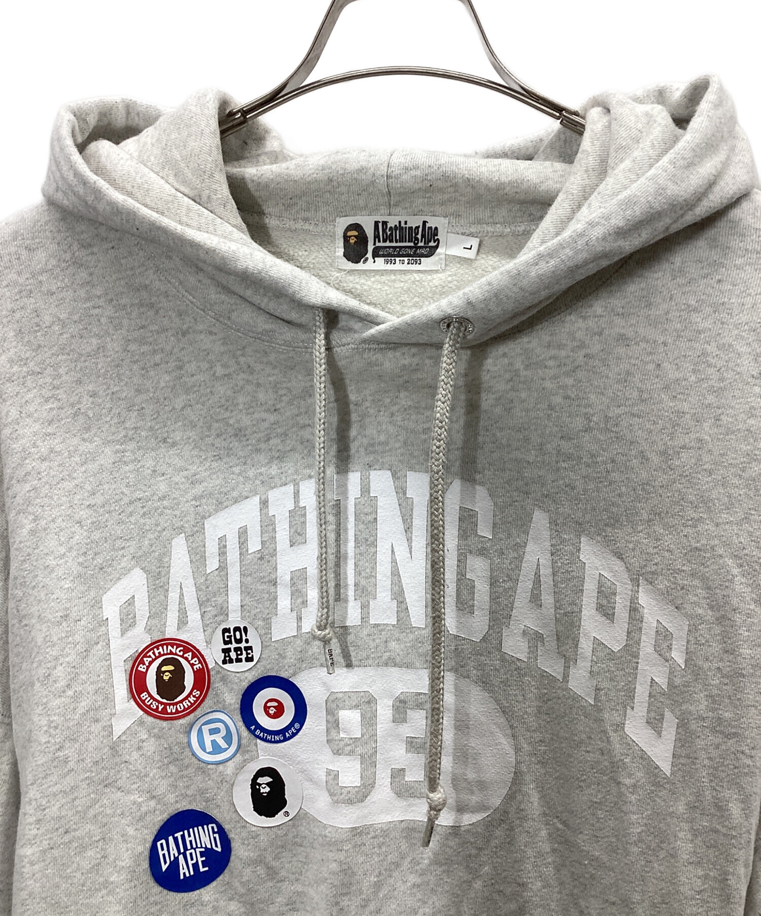 A Bathing Ape グレー パーカー L 中古・古着通販】A BATHING APE (ア ベイシング エイプ) ジップ