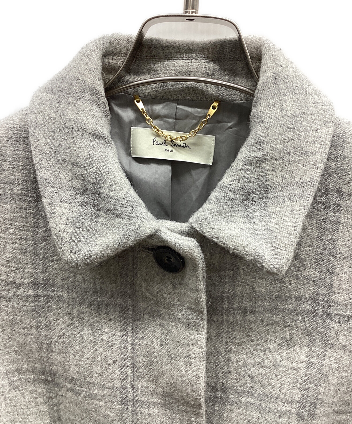 美品！ポールスミス⭐︎フード付き ウールコート 中古・古着通販】PAUL SMITH (ポールスミス) ウールコート ライト