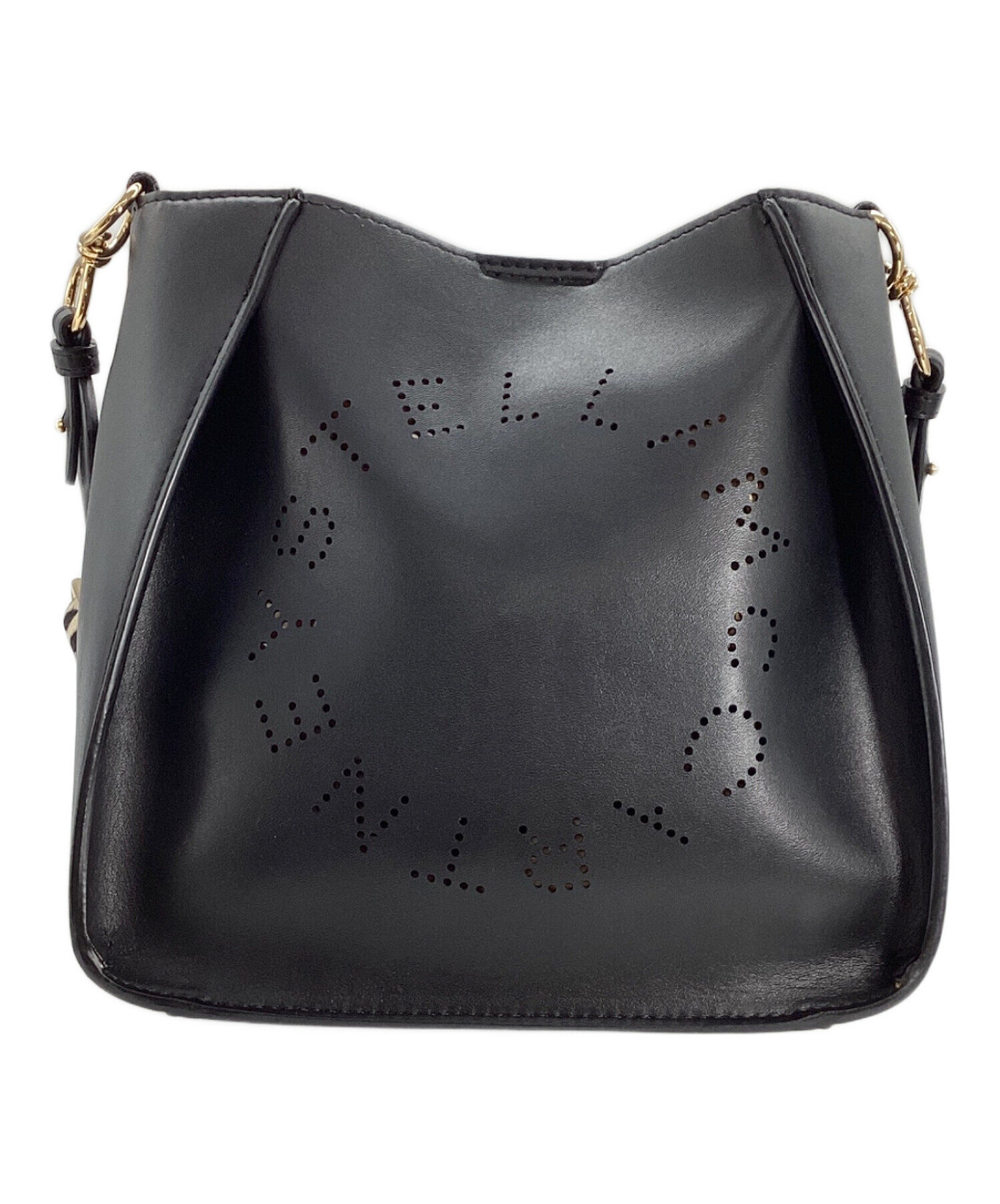 美品 STELLA McCARTNEY ステラマッカートニー エコレザー リングワンショルダーバッグ ブラック レディース 古着 中古 USED 中古・古着通販】STELLA McCARTNEY (ステラマッカートニー) ショルダー