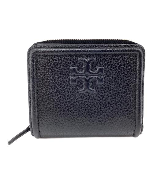 中古・古着通販】TORY BURCH (トリーバーチ) 2つ折り財布 ブラック