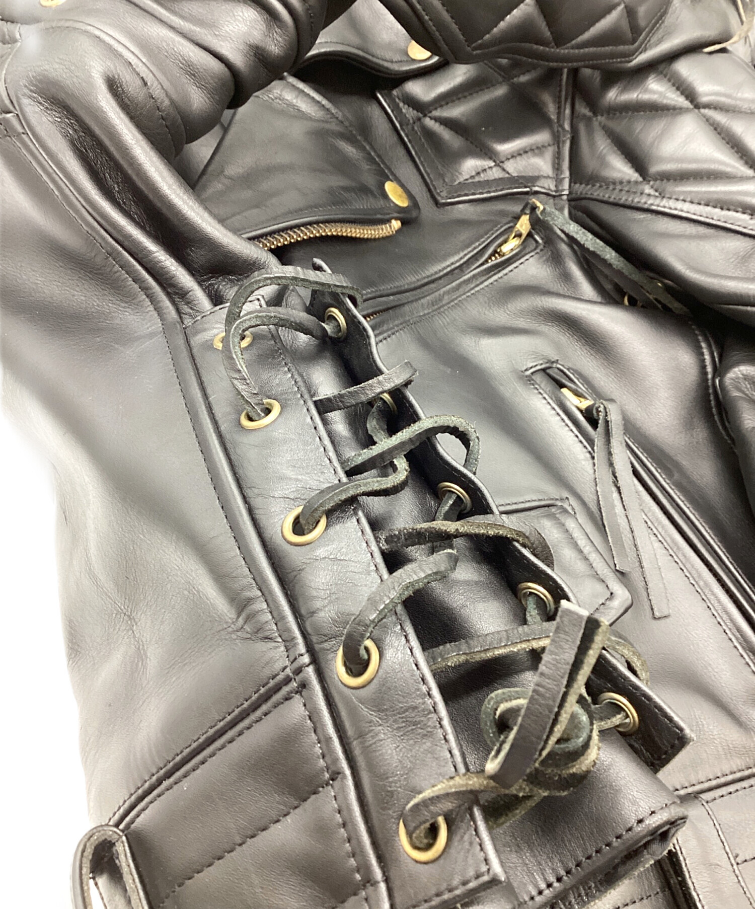 中古・古着通販】KADOYA (カドヤ) ダブルライダースジャケット