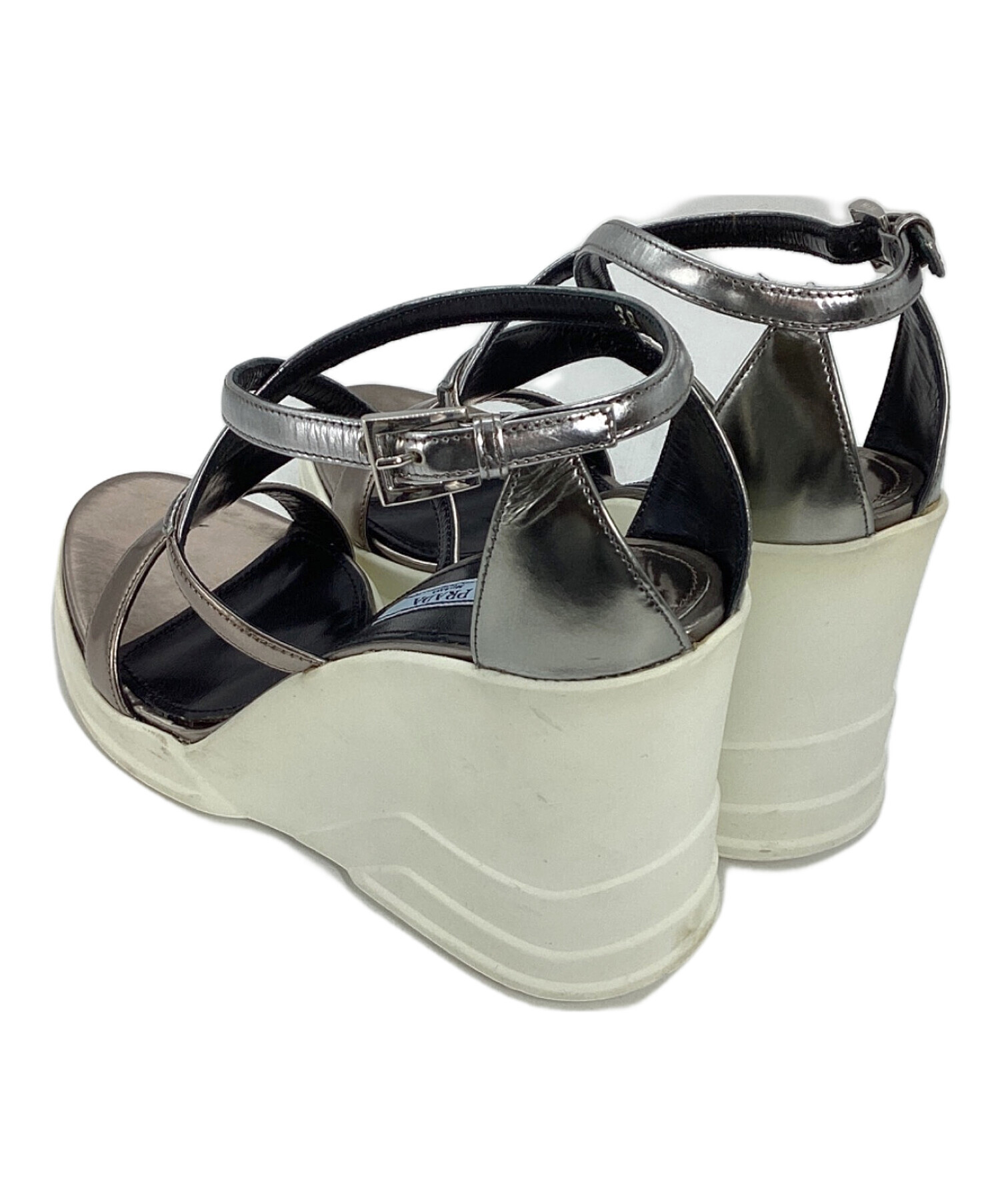 中古・古着通販】PRADA (プラダ) ミュール ホワイト サイズ:38