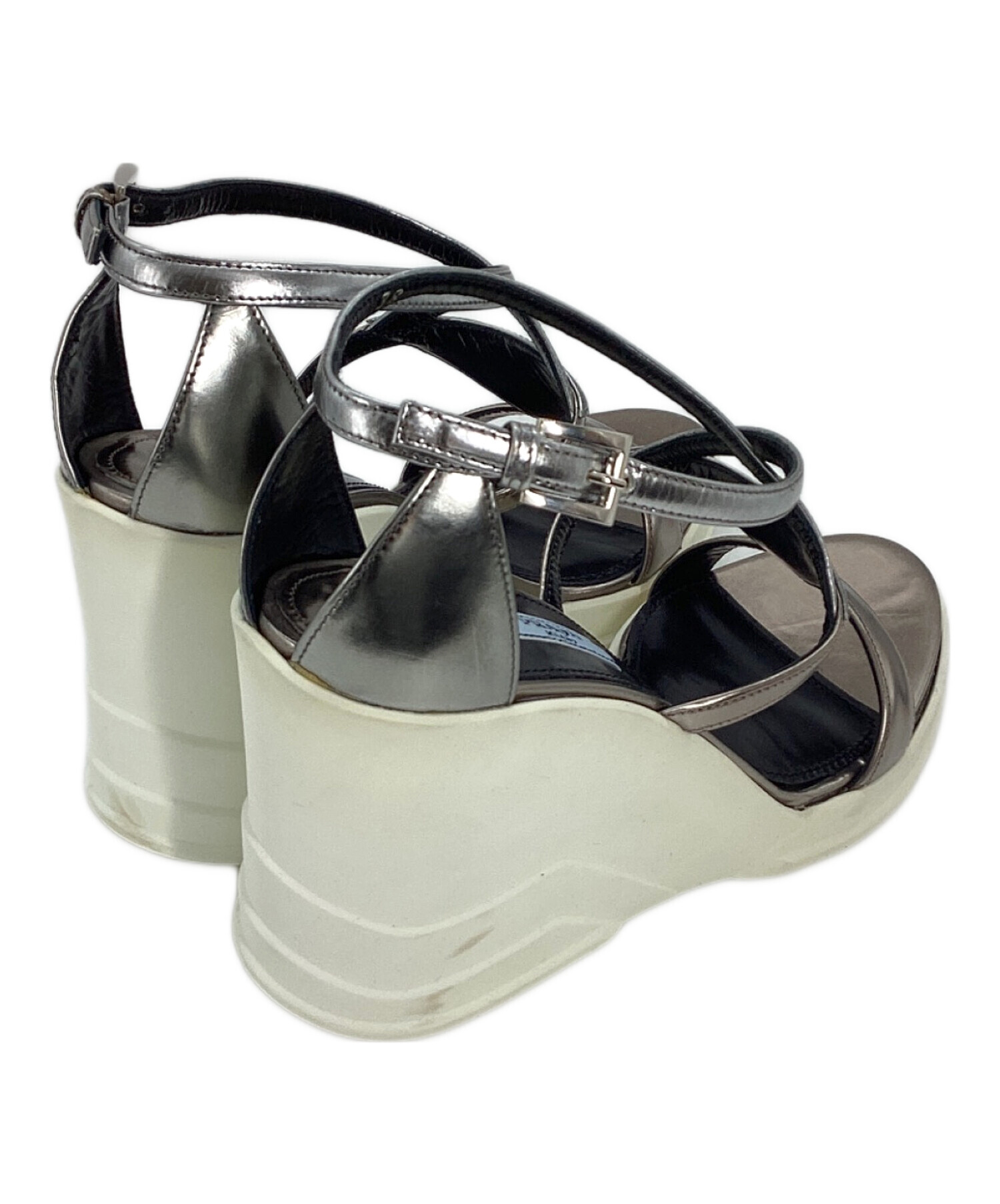 中古・古着通販】PRADA (プラダ) ミュール ホワイト サイズ:38