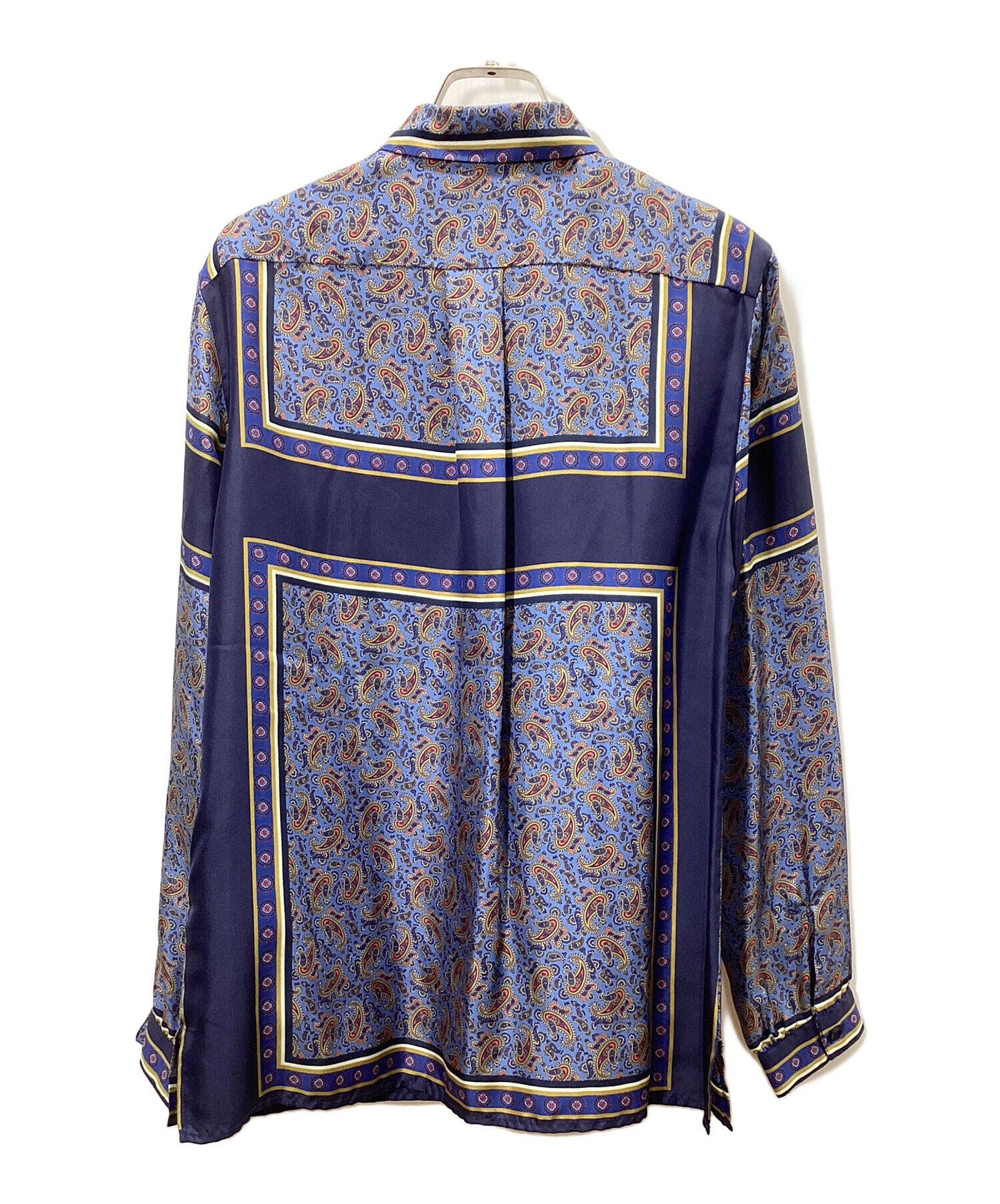 中古・古着通販ETRO (エトロ) 長袖シルクシャツ ブルー サイズ:42