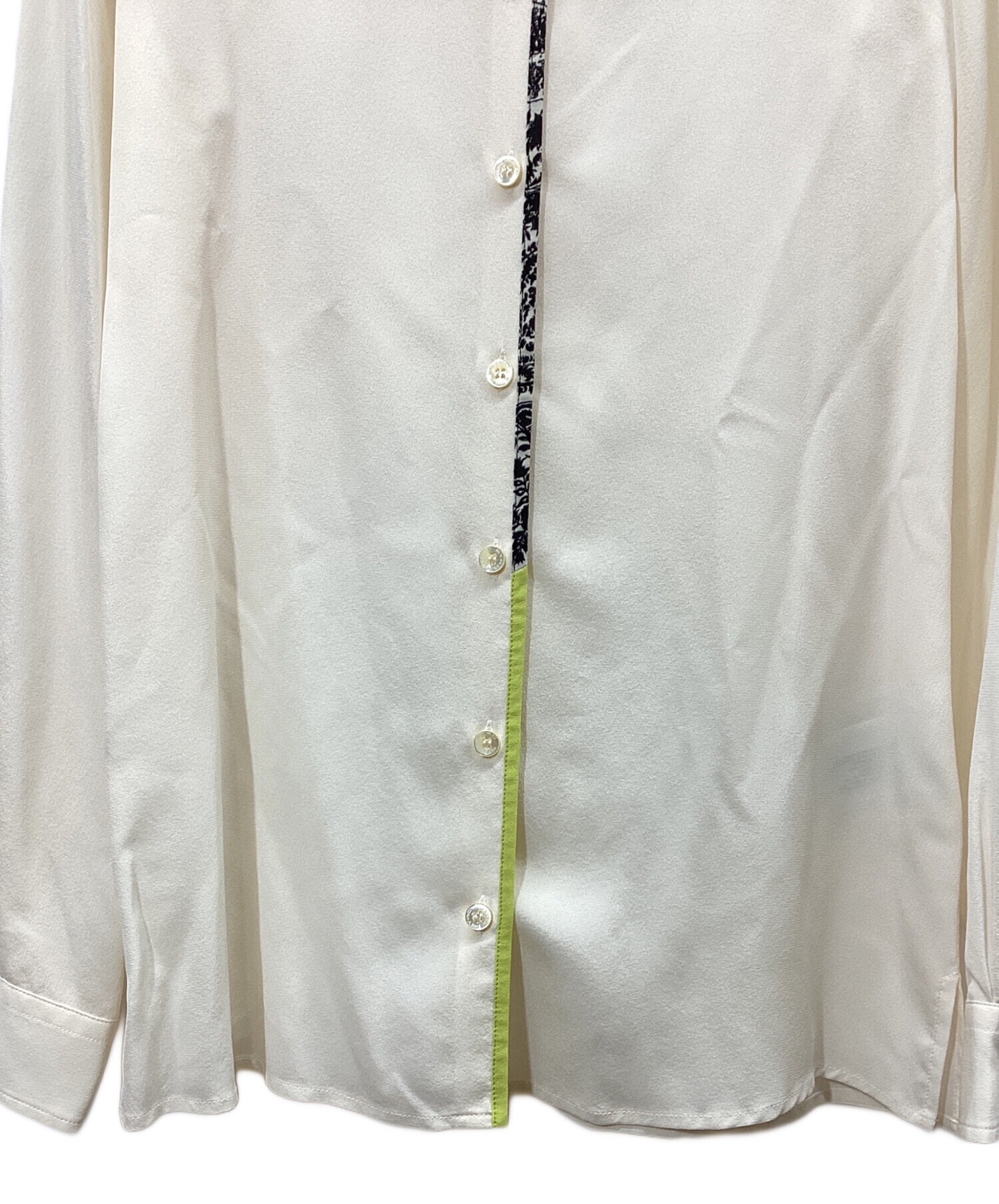 中古・古着通販】ETRO (エトロ) 長袖シルクシャツ アイボリー サイズ