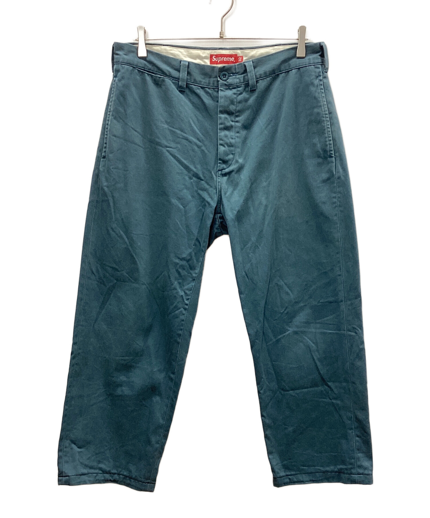 中古・古着通販】SUPREME (シュプリーム) チノパン ネイビー サイズ:32 