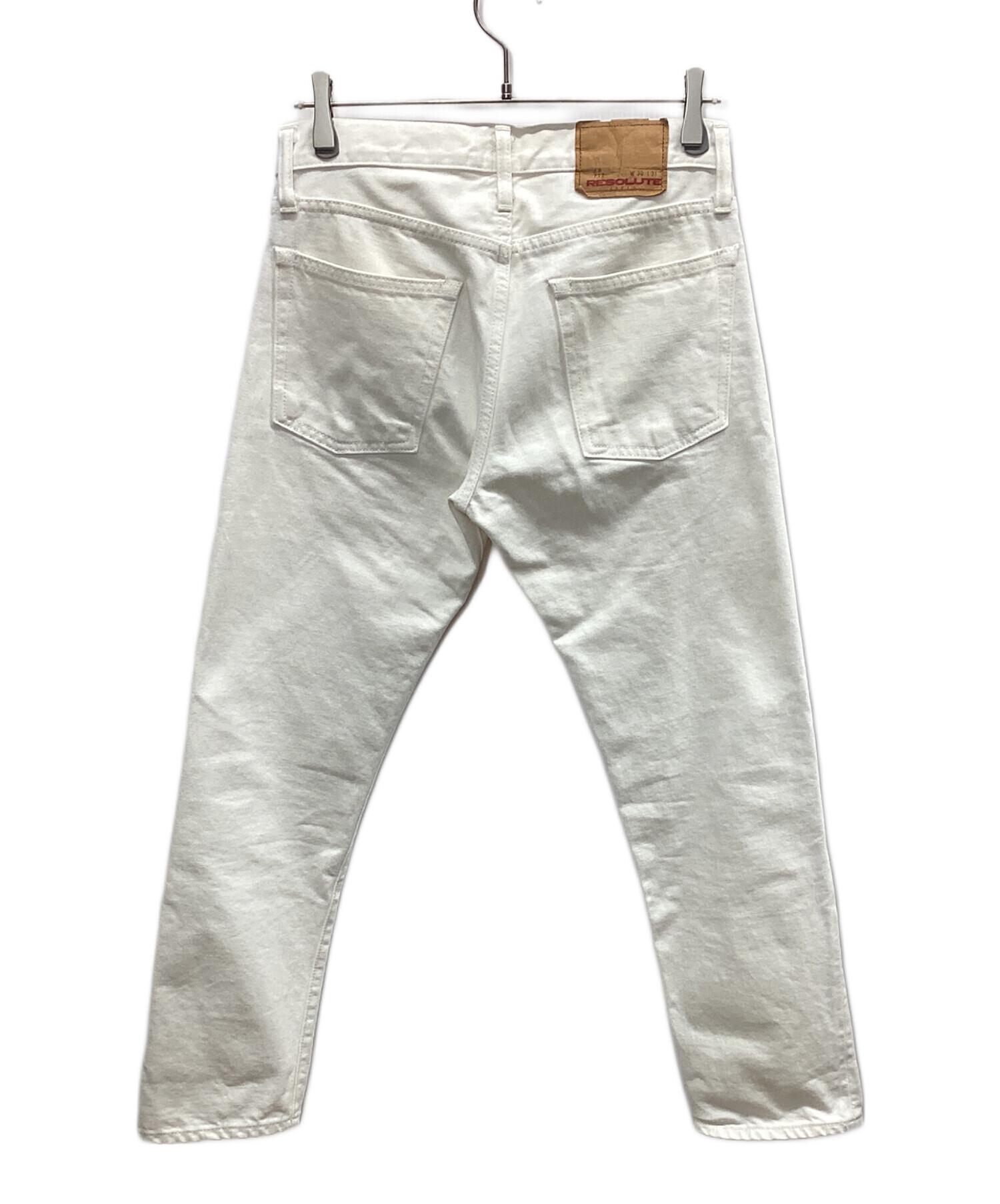 中古・古着通販】RESOLUTE (リゾルト) デニムパンツ ホワイト サイズ