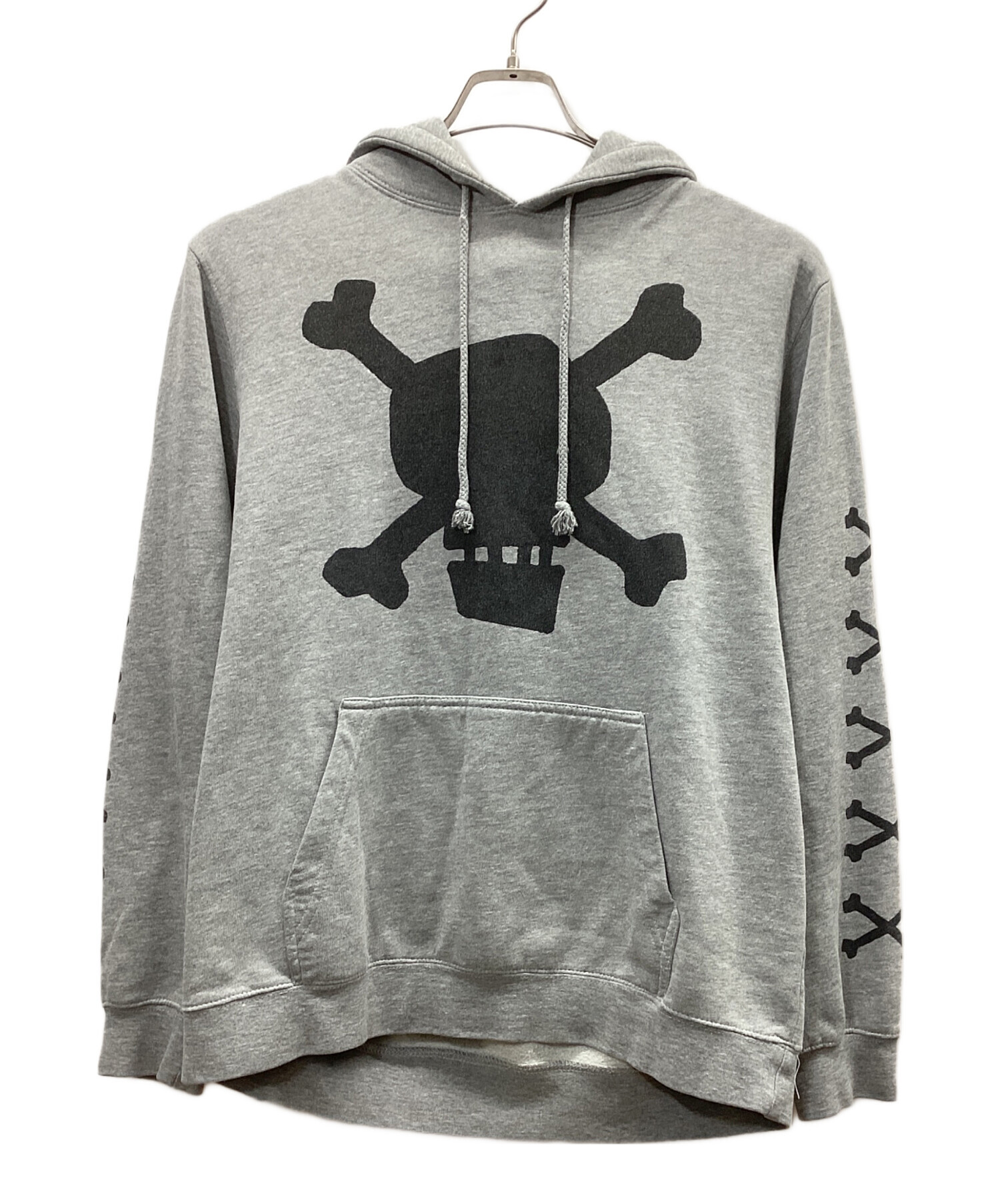 Stüssy グレー フード付きパーカー L 古着 stussyパーカー stussy