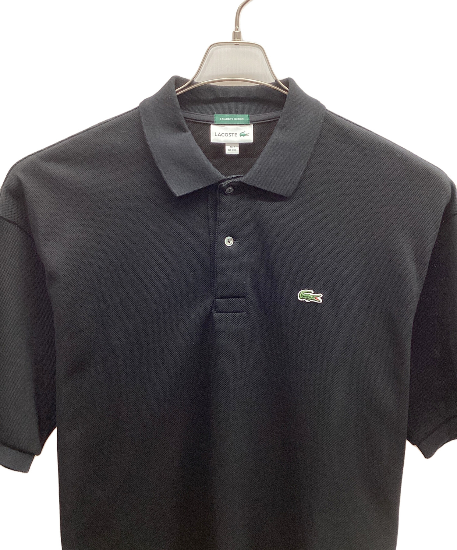 中古・古着通販】LACOSTE (ラコステ) ポロシャツ ブラック サイズ:XXL