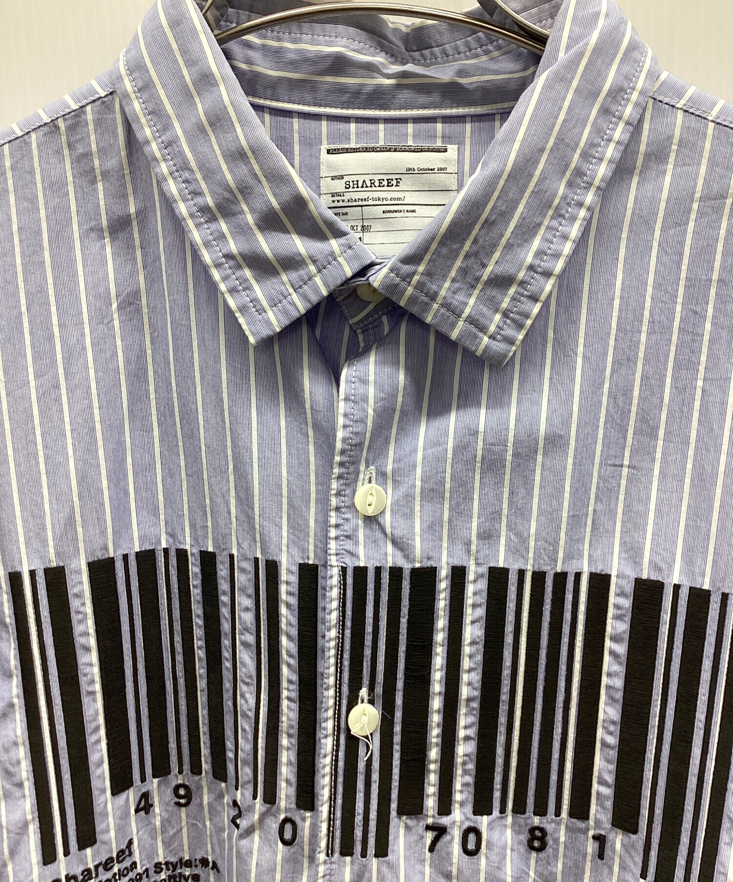 中古・古着通販】SHAREEF (シャリーフ) 長袖シャツ ブルー サイズ:1