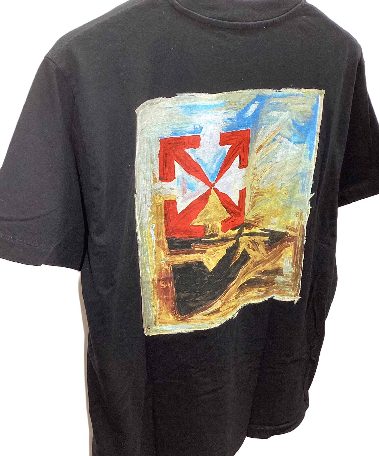 バナナ苫小牧】OFF-WHITH/オフホワイト バックプリントTシャツ Mサイズ 