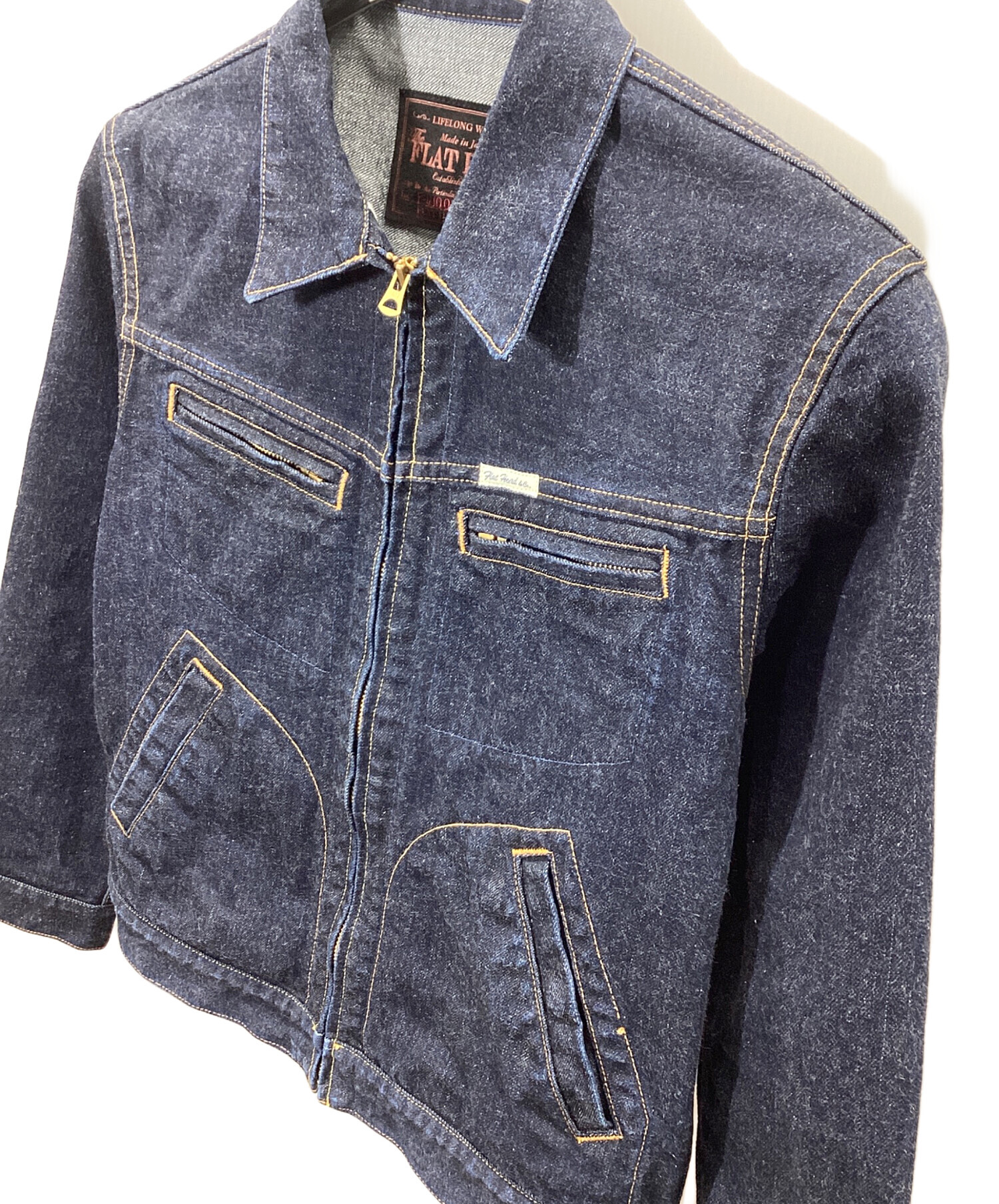 THE FLAT HEAD ダークデニムジャケット デニムジャケット】THE FLAT HEAD エイジングギャラリー Vol.012