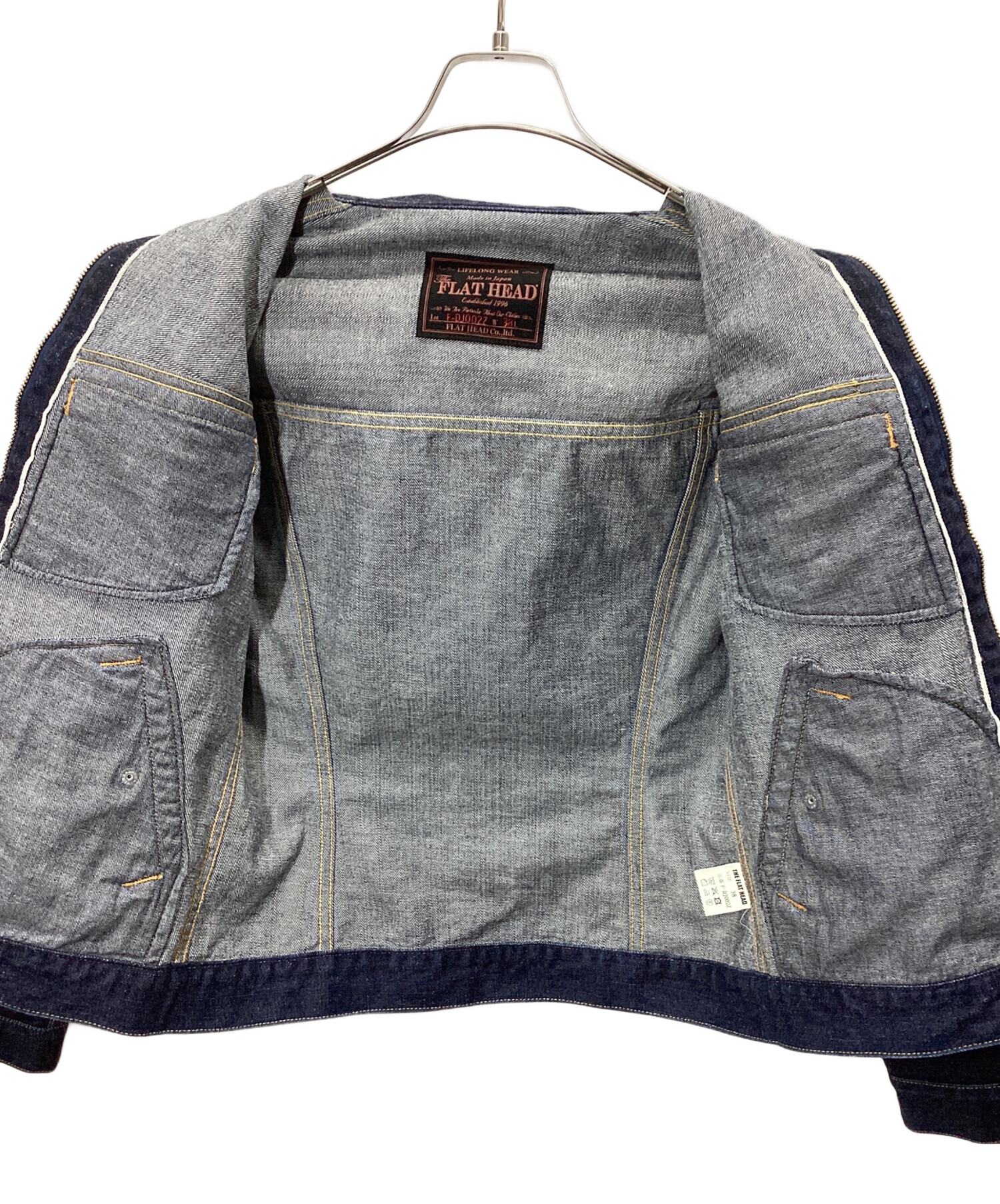 中古・古着通販】FLAT HEAD (フラット ヘッド) フルジップデニム