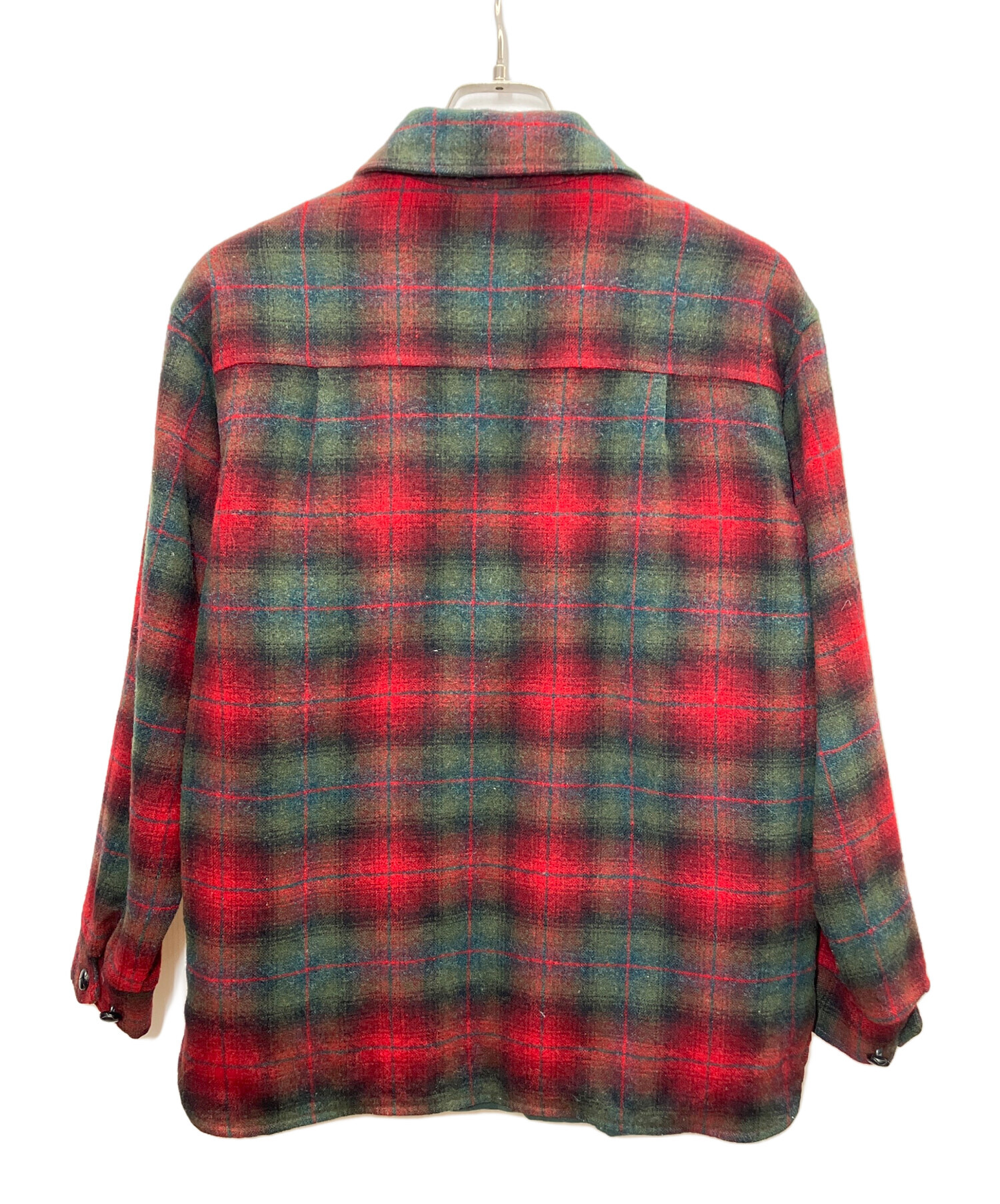 L.L.bean エルエルビーン ウールジャケット 赤 チェック S 中古・古着 
