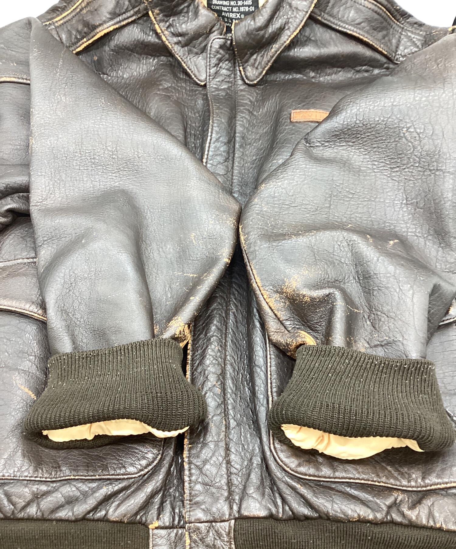 中古・古着通販】AVIREX (アヴィレックス) A-2レザーフライト