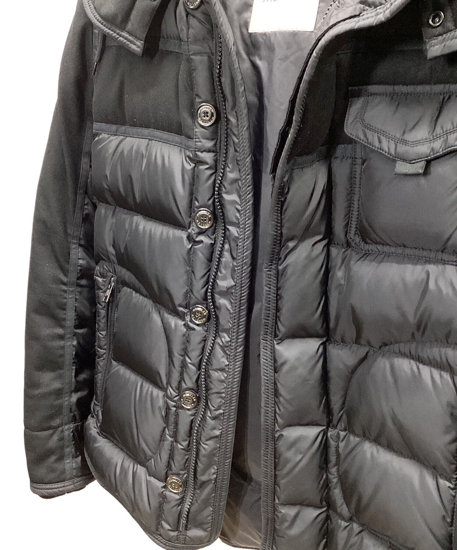 未使用　MONCLER ジャケット 中古・古着通販】MONCLER (モンクレール) ダウンジャケット ブラック
