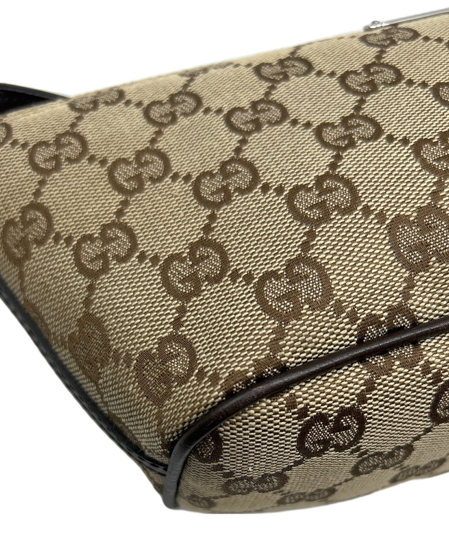 中古・古着通販】GUCCI (グッチ) GGアクセサリーポーチ ブラウン