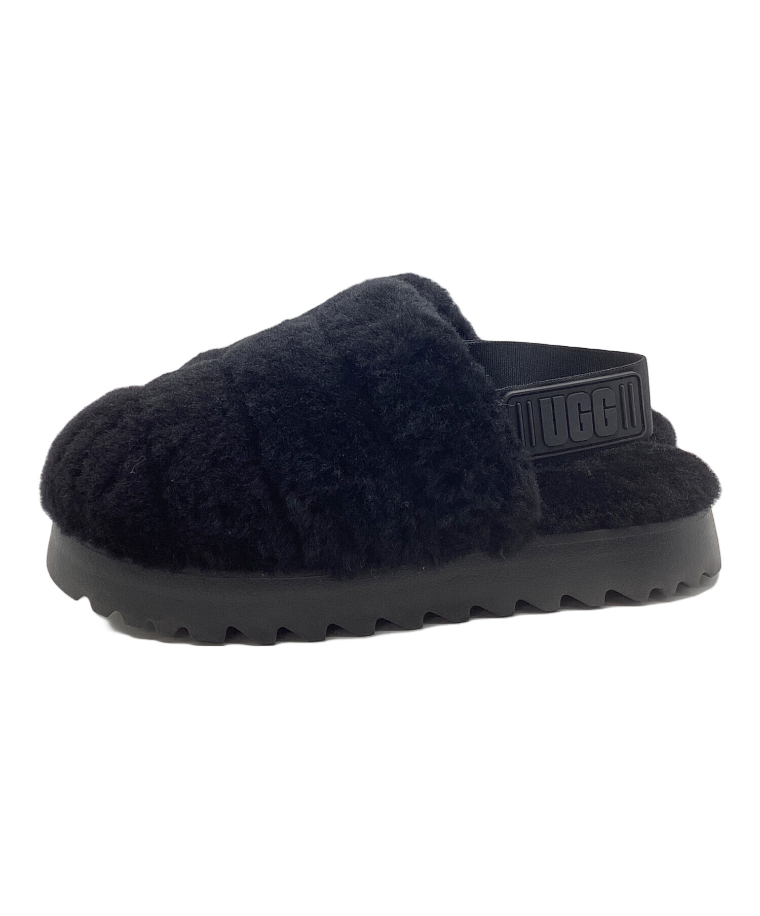 UGG スーパー フラップ スリッパ 中古・古着通販】UGG (アグ) スーパー フラップ スリッパ ブラック