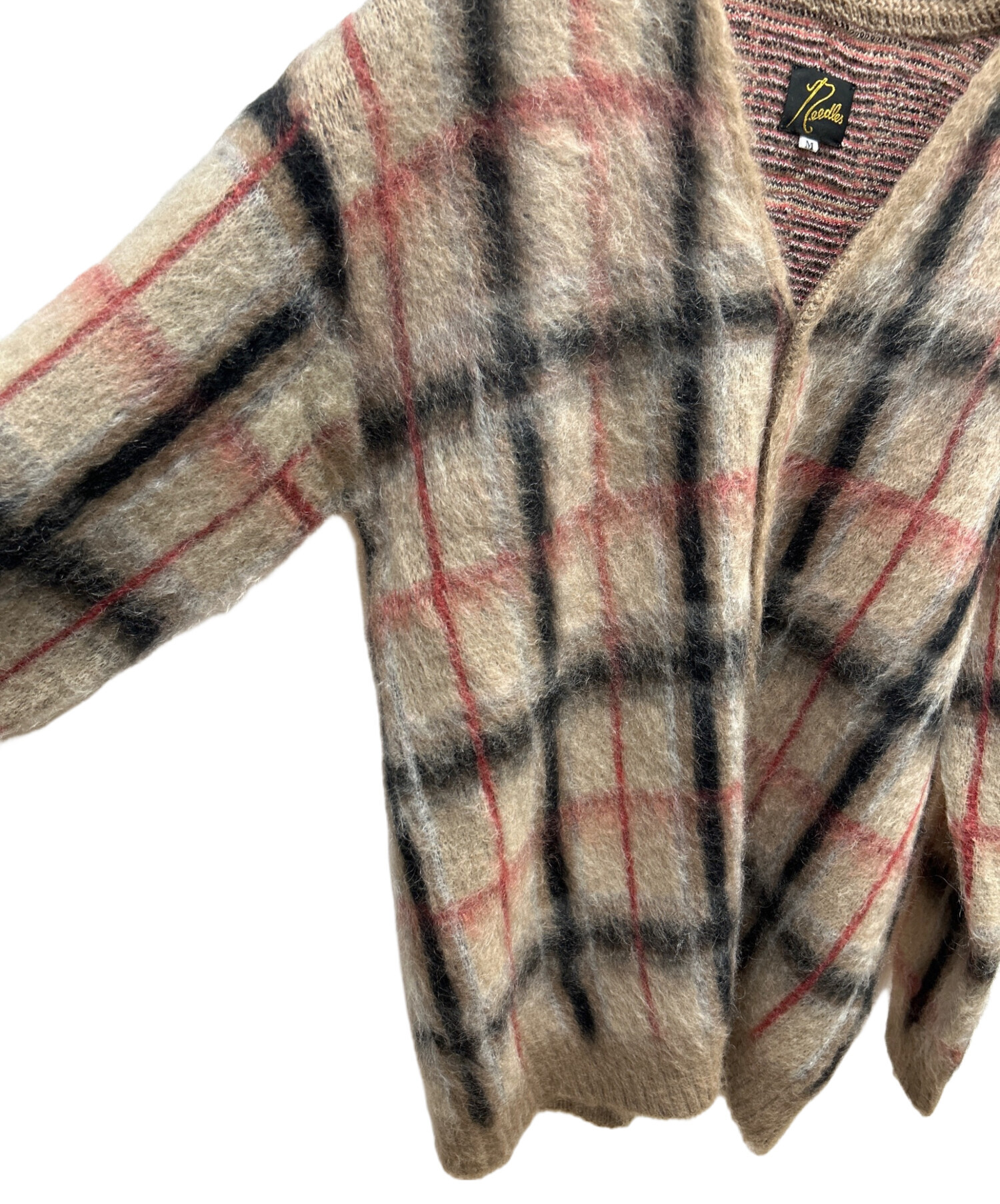 Needles ニット カーディガン 中古・古着通販】Needles (ニードルズ) ニットカーディガン ブラウン