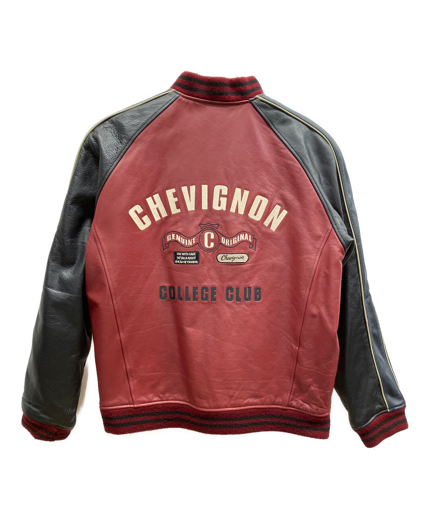 中古・古着通販】CHEVIGNON (シェビニオン) レザージャケット レッド