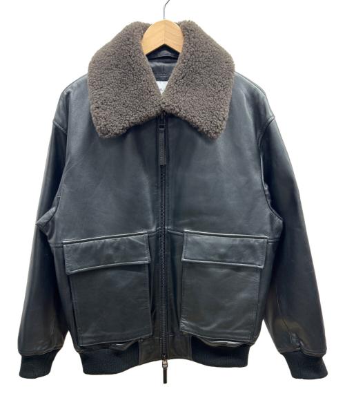 未使用　HOTEL PALACE ラムスキンムートンカラーフライトジャケット 未使用 HOTEL PALACE ラムスキンムートンカラーフライトジャケット