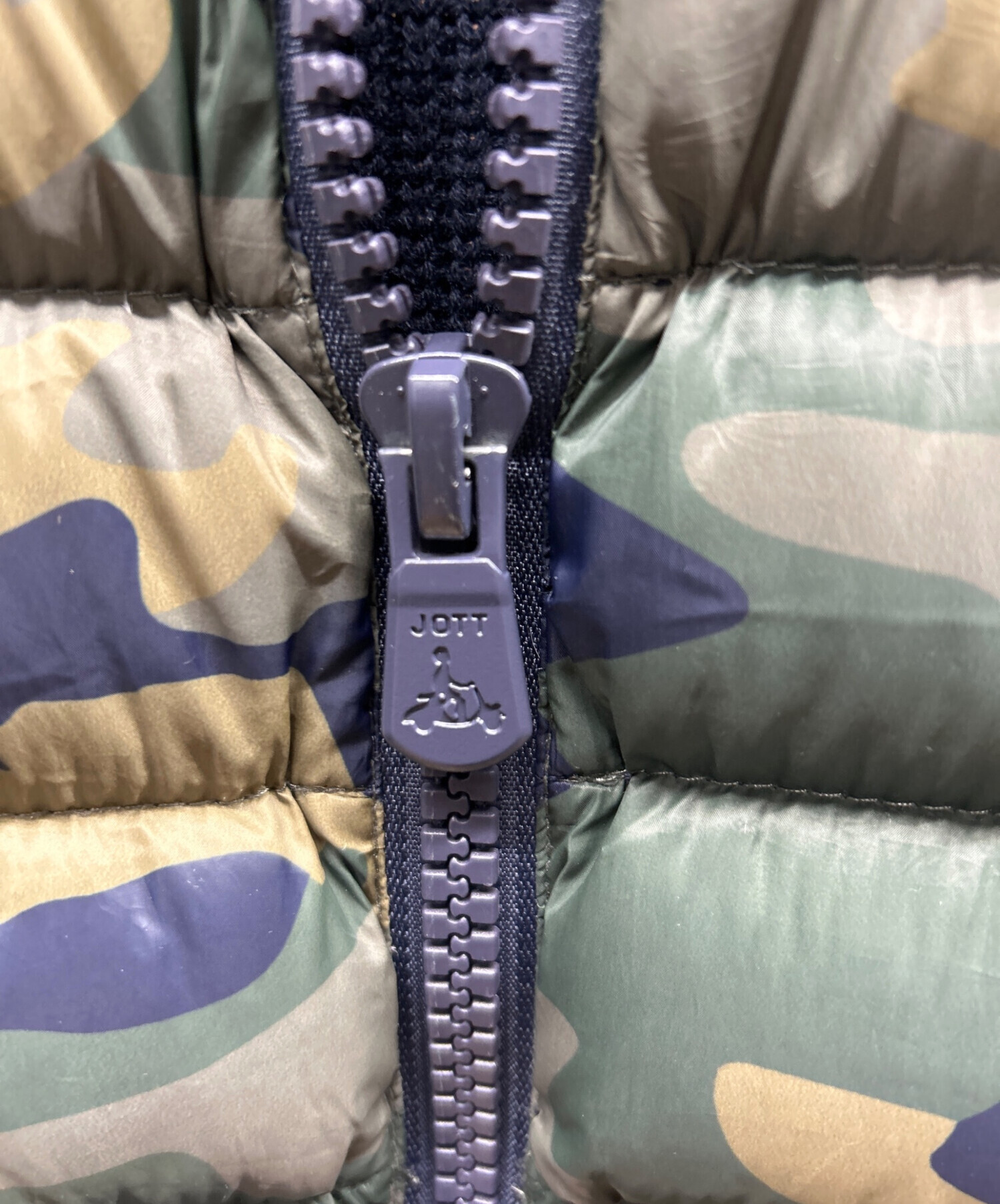 中古・古着通販】JOTT (ジョット) ニットダウンジャケット ネイビー