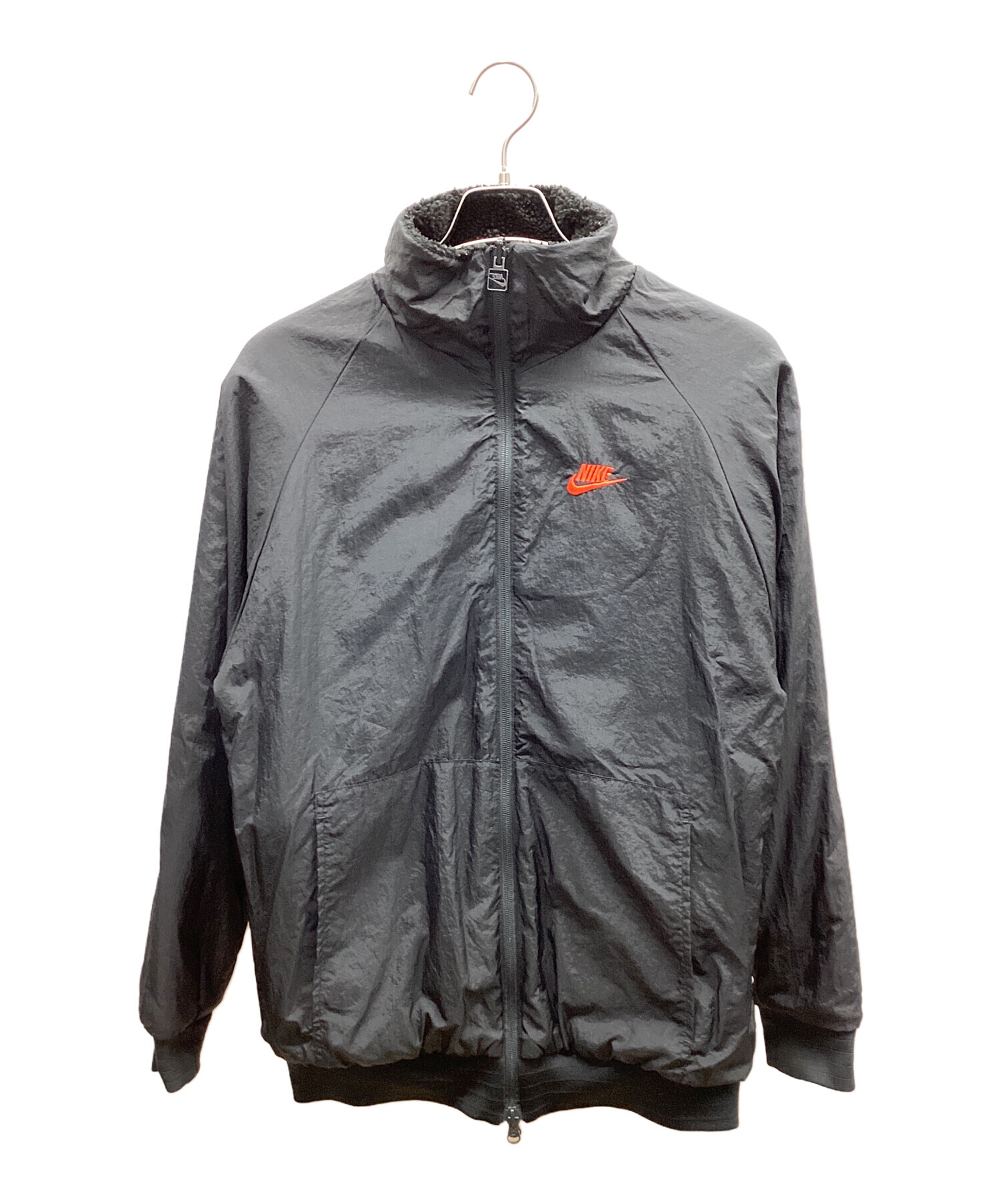 中古・古着通販】NIKE (ナイキ) ボアジャケット ブラック×レッド