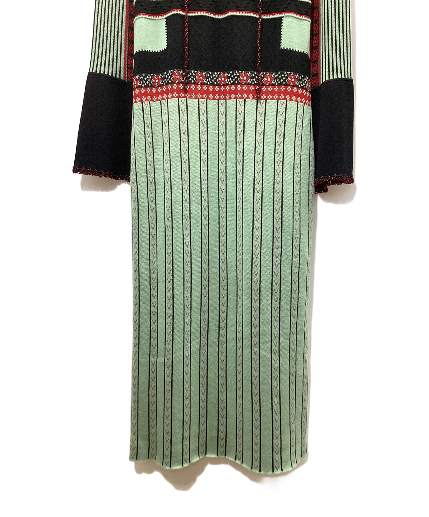 極美品 mame kurogouchi ニットワンピース 完売品 ジャガード 極美品 mame kurogouchi ニットワンピース 完売品 ジャガード - メルカリ