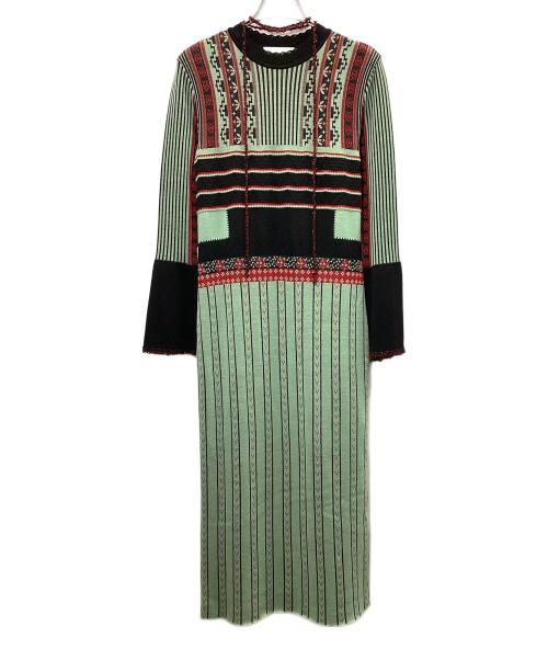 極美品 mame kurogouchi ニットワンピース 完売品 ジャガード 中古・古着通販】Mame Kurogouchi (マメクロゴウチ) ペディセル