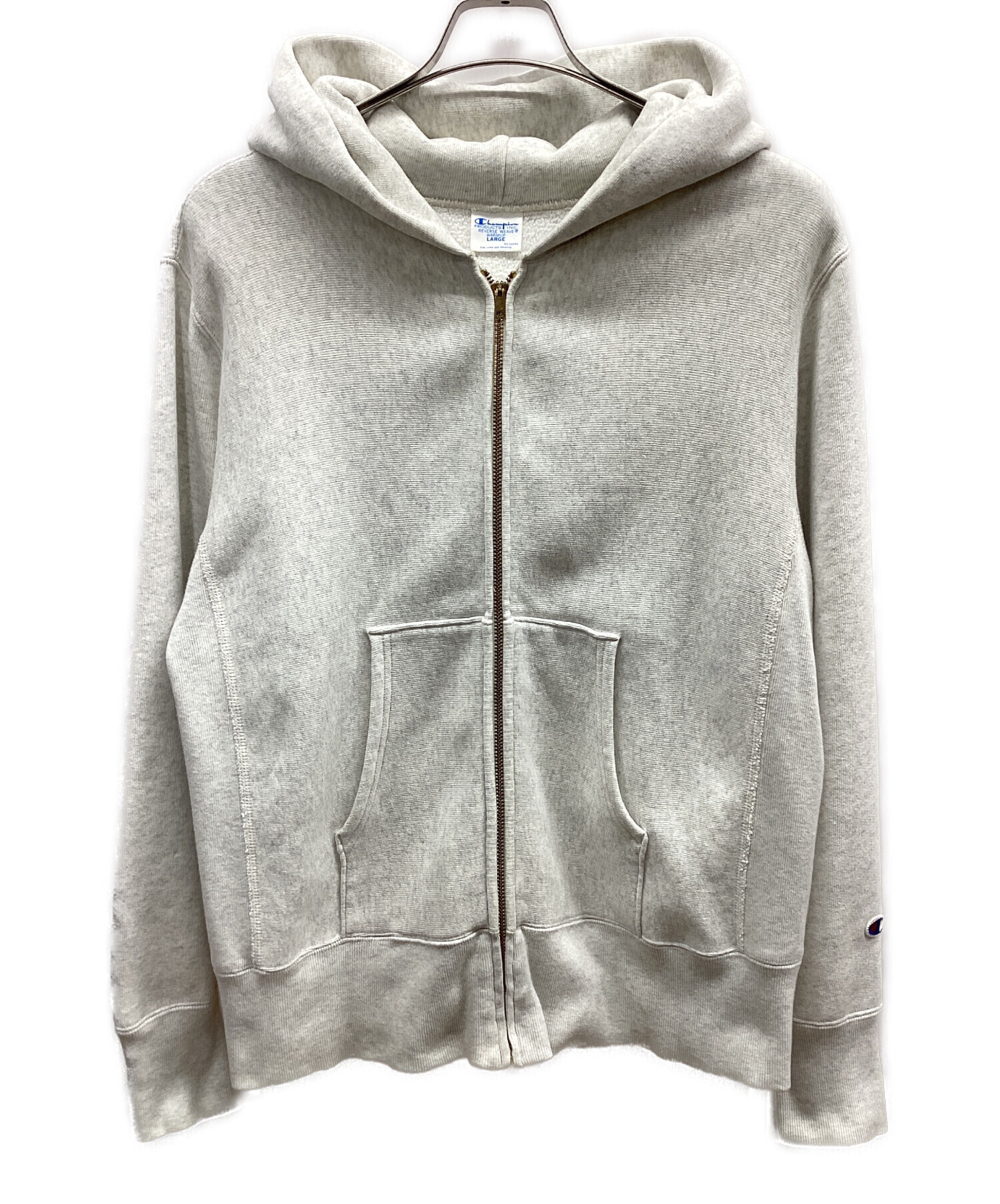 中古・古着通販】Champion (チャンピオン) ジップパーカー グレー 