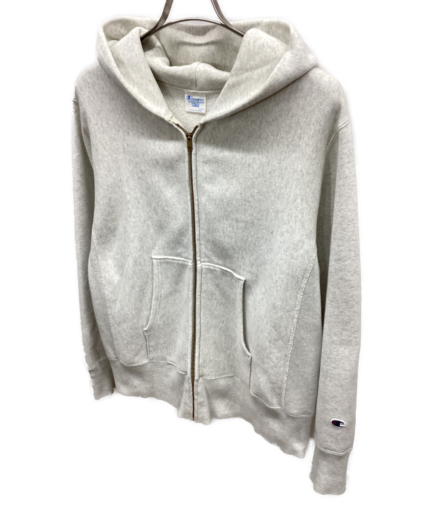 中古・古着通販】Champion (チャンピオン) ジップパーカー グレー 
