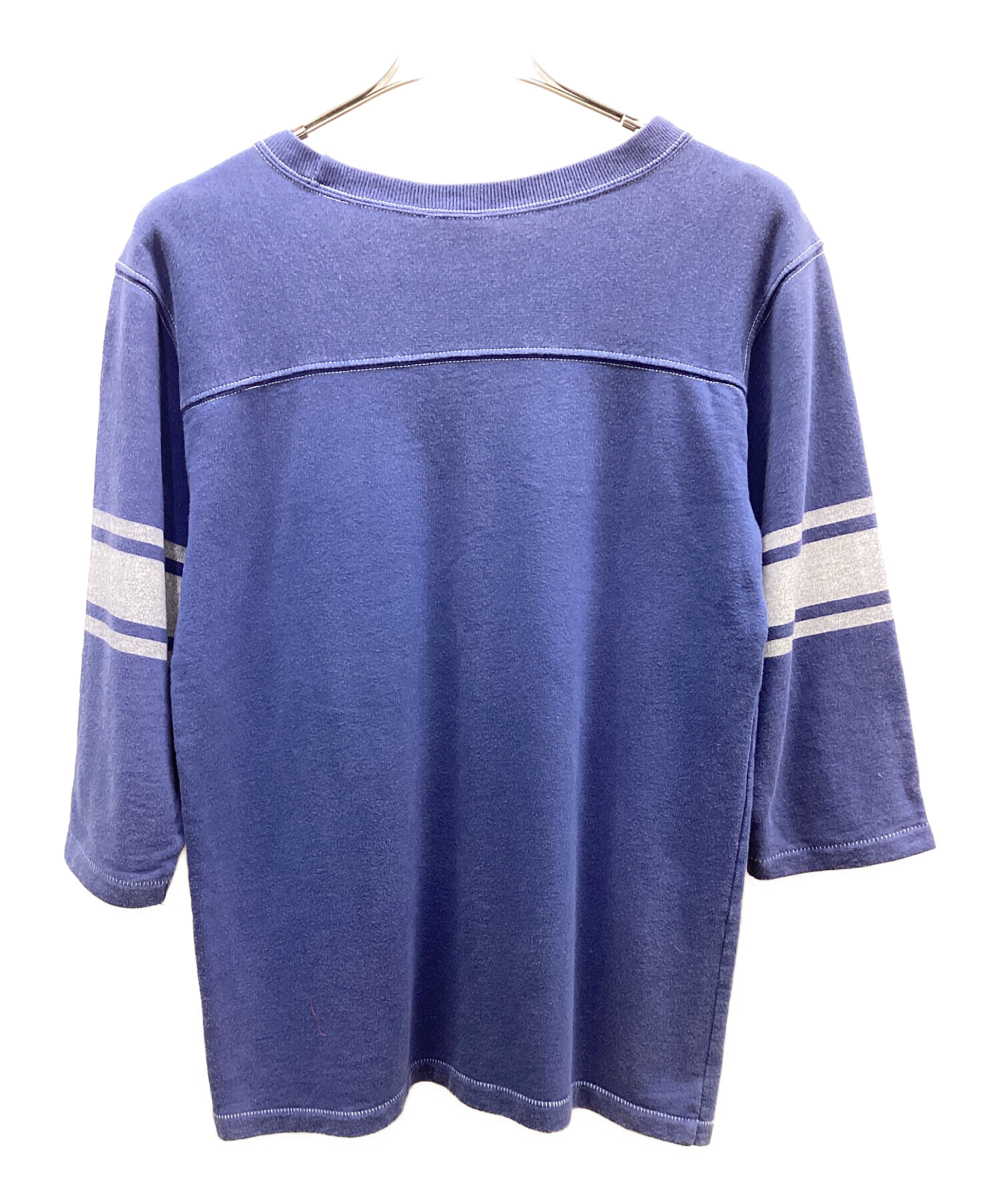 中古・古着通販】Champion (チャンピオン) 長袖Tシャツ ネイビー 