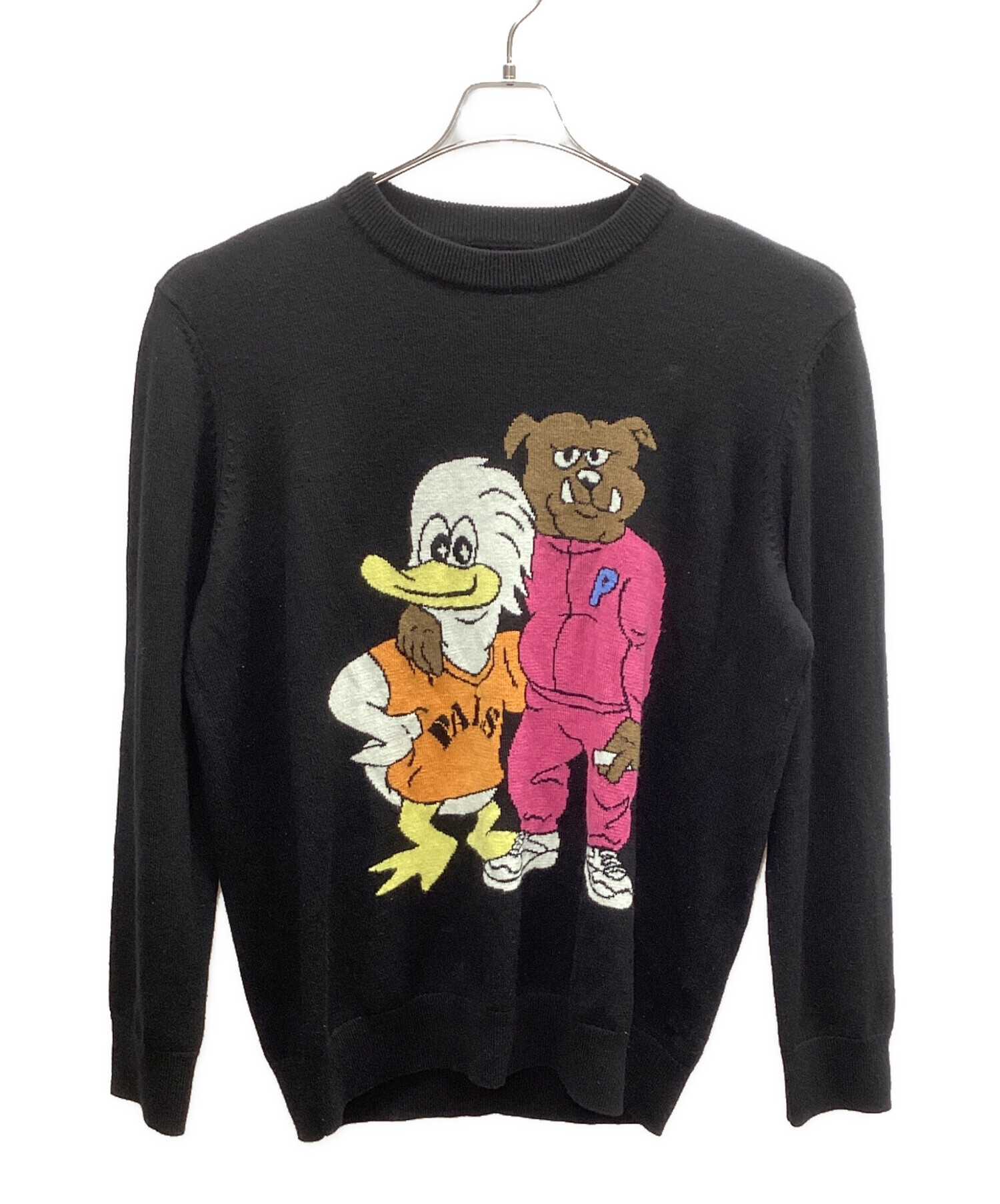 中古・古着通販】PALACE (パレス) 薄手ニット ブラック サイズ:XL 