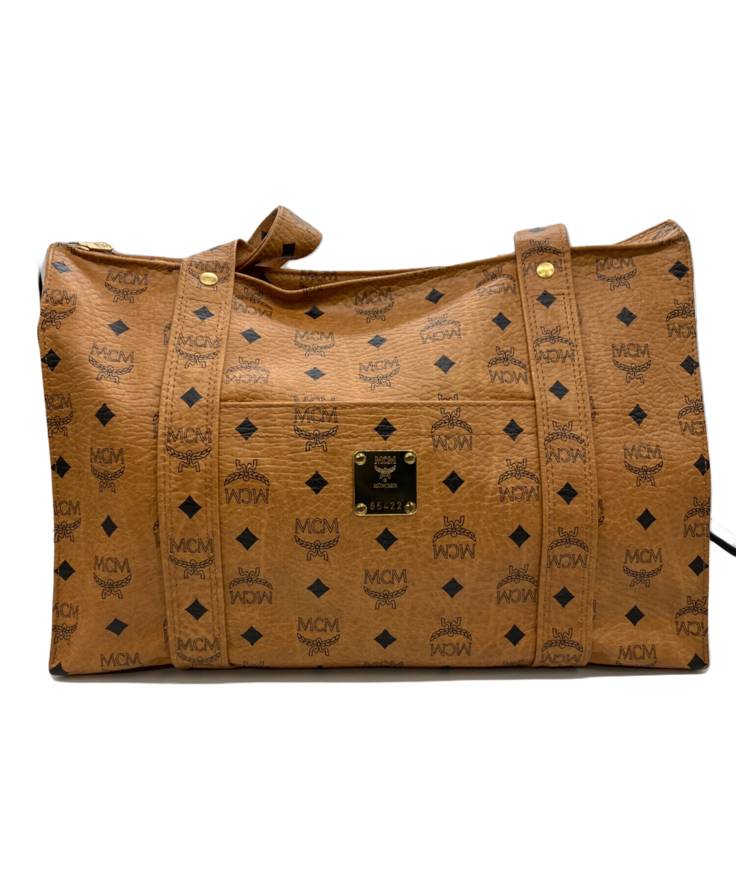 中古・古着通販】MCM (エムシーエム) ショルダーバッグ ベージュ 