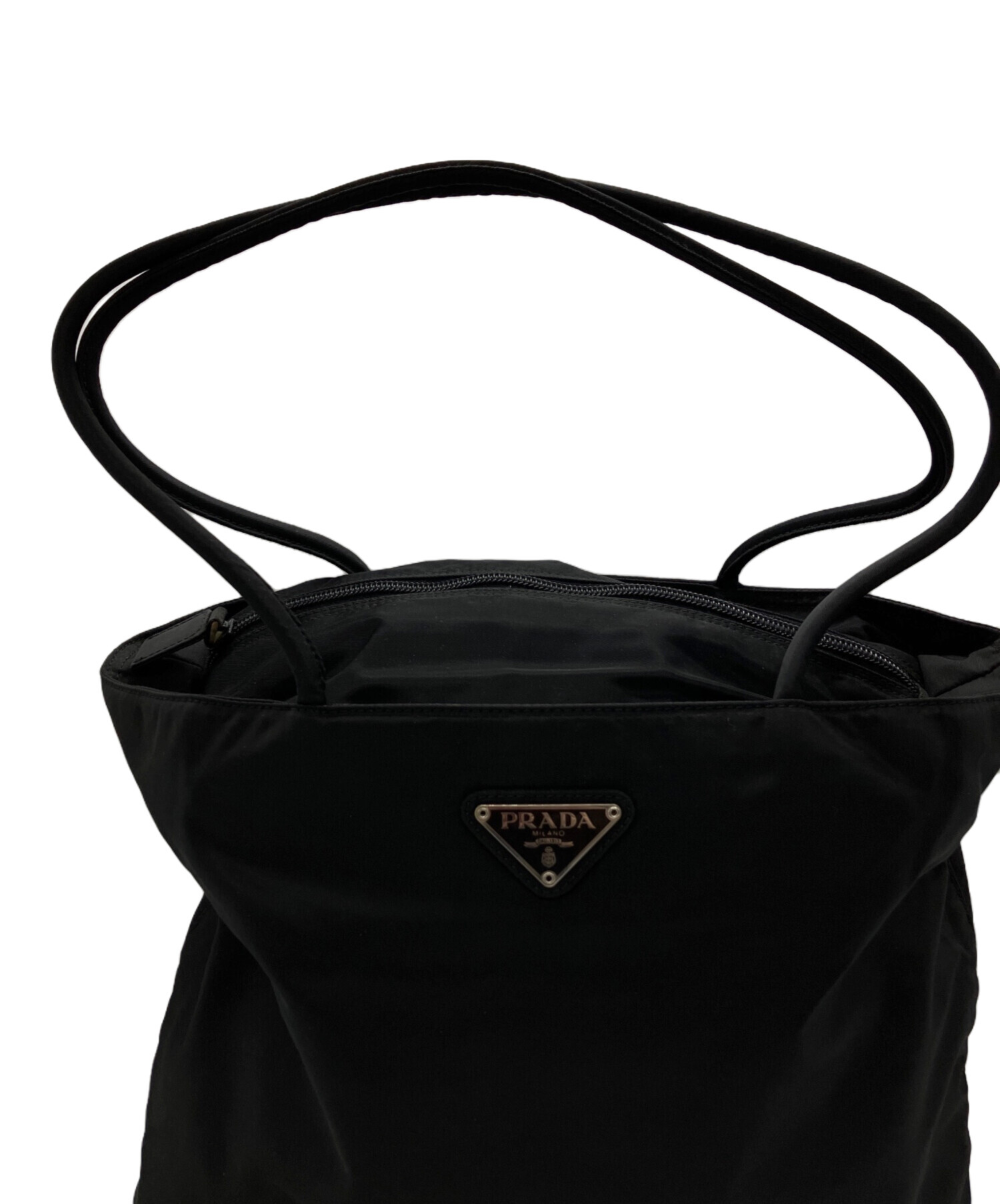 中古・古着通販】PRADA (プラダ) ナイロントートバッグ ブラック