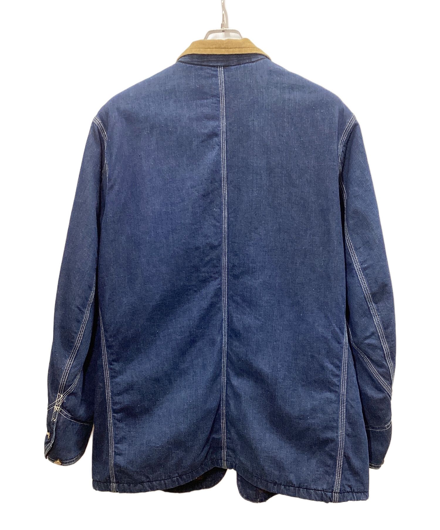 中古・古着通販】LEE (リー) デニムカバーオール ベージュ×インディゴ