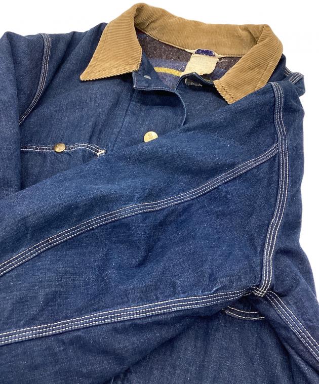 中古・古着通販】LEE (リー) デニムカバーオール ベージュ×インディゴ