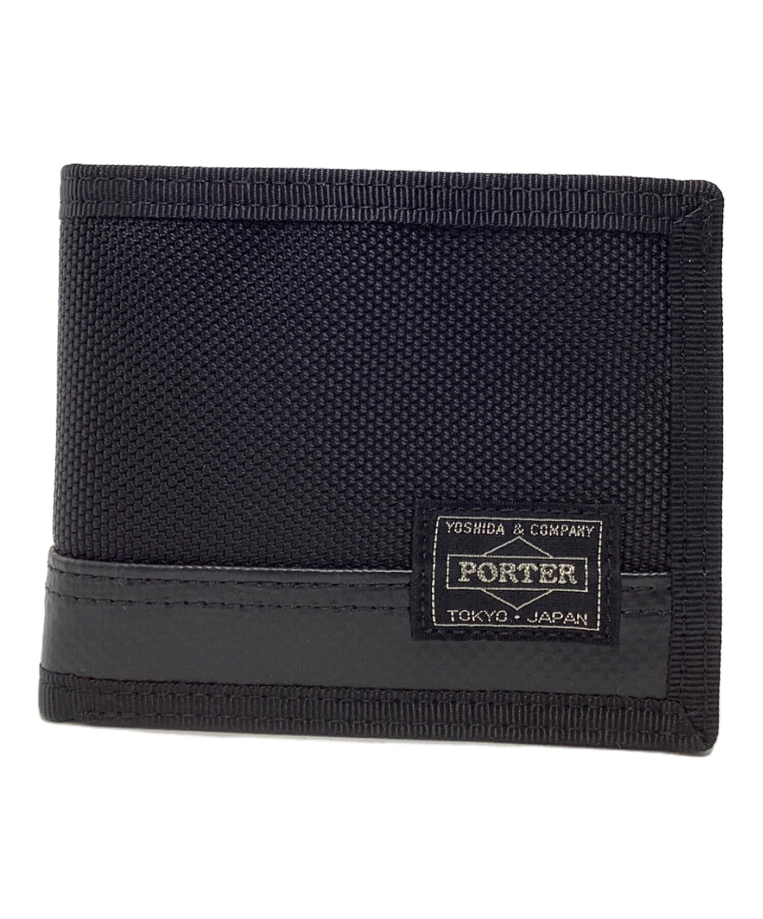 PORTER ヒート 二つ折り財布 ブラック【新品・未使用】 中古・古着通販】PORTER (ポーター) HEAT WALLET 2つ折り財布 ブラック