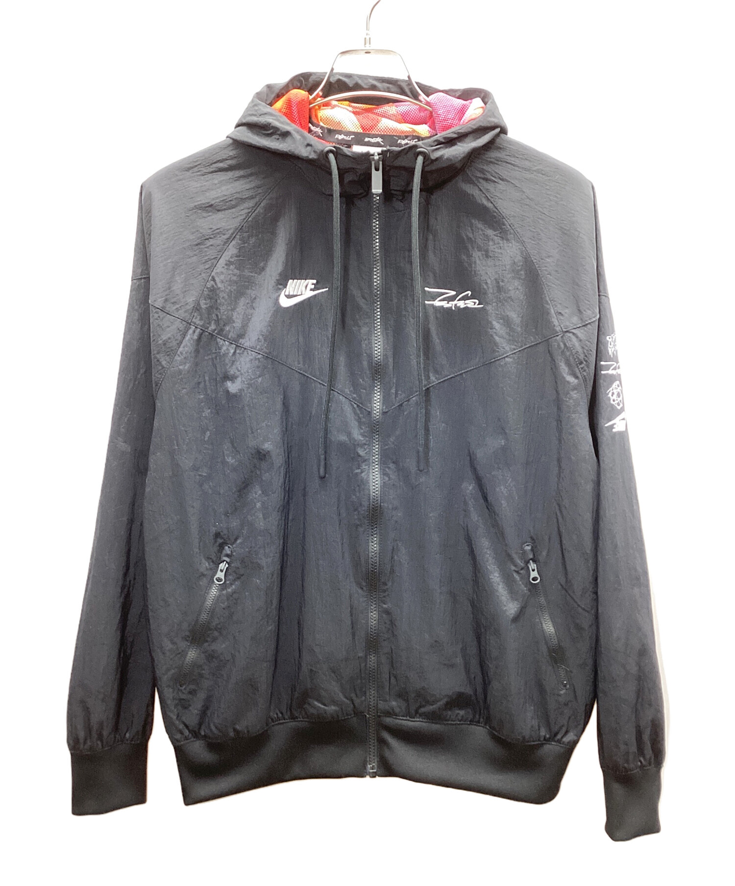 中古・古着通販】NIKE (ナイキ) ナイロンジャケット ブラック サイズ:S 