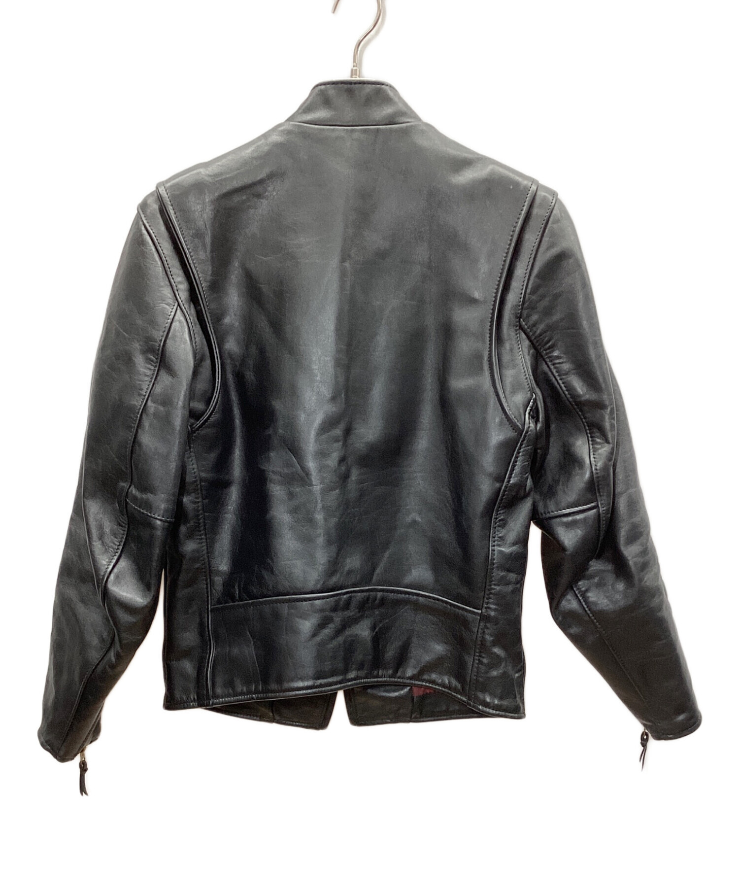 Schott ブラック レザージャケット 36 中古・古着通販】Schott (ショット) レザージャケット ブラック サイズ