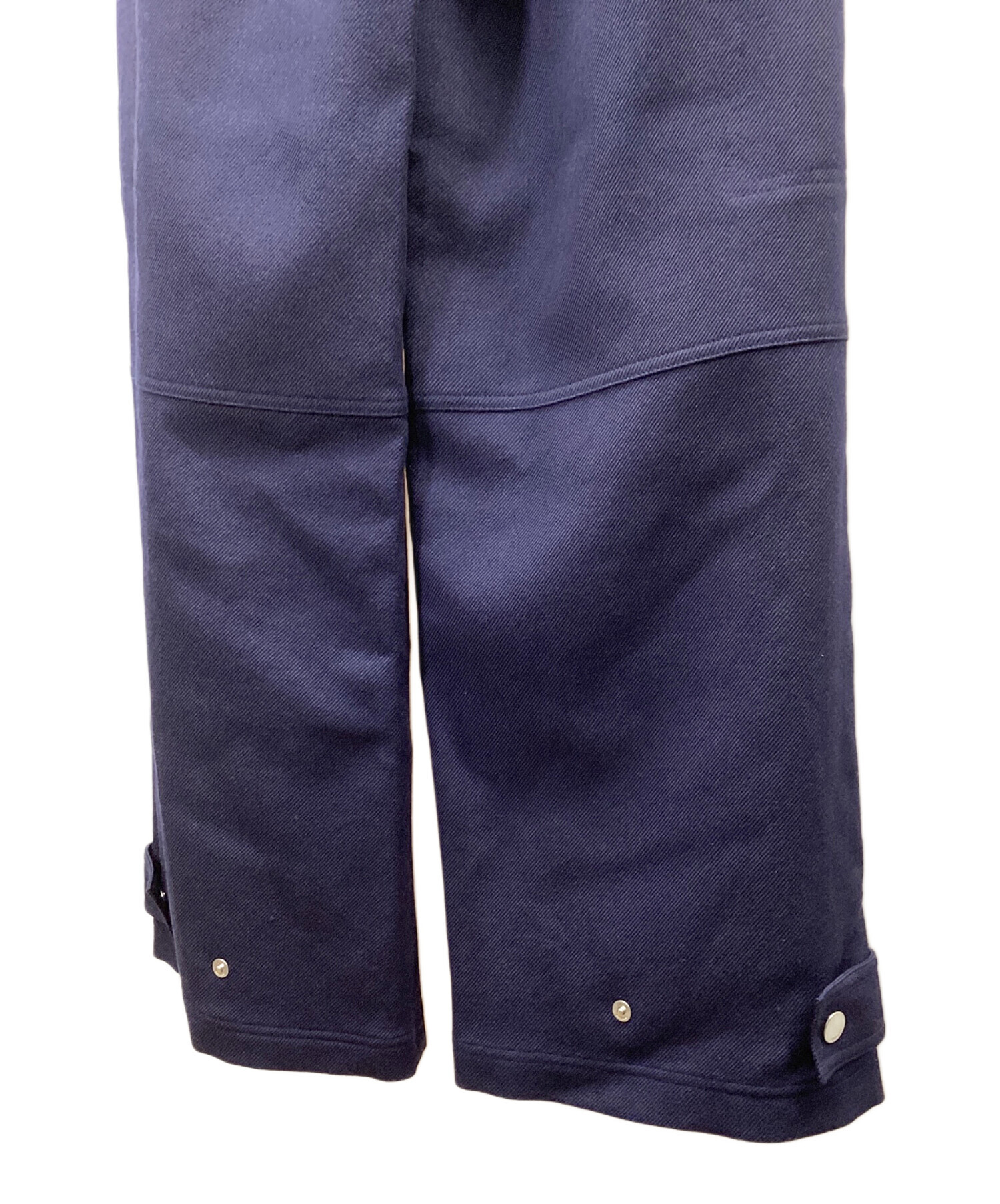 中古・古着通販】ami (アミ) ワイドレッグカーゴパンツ ネイビー