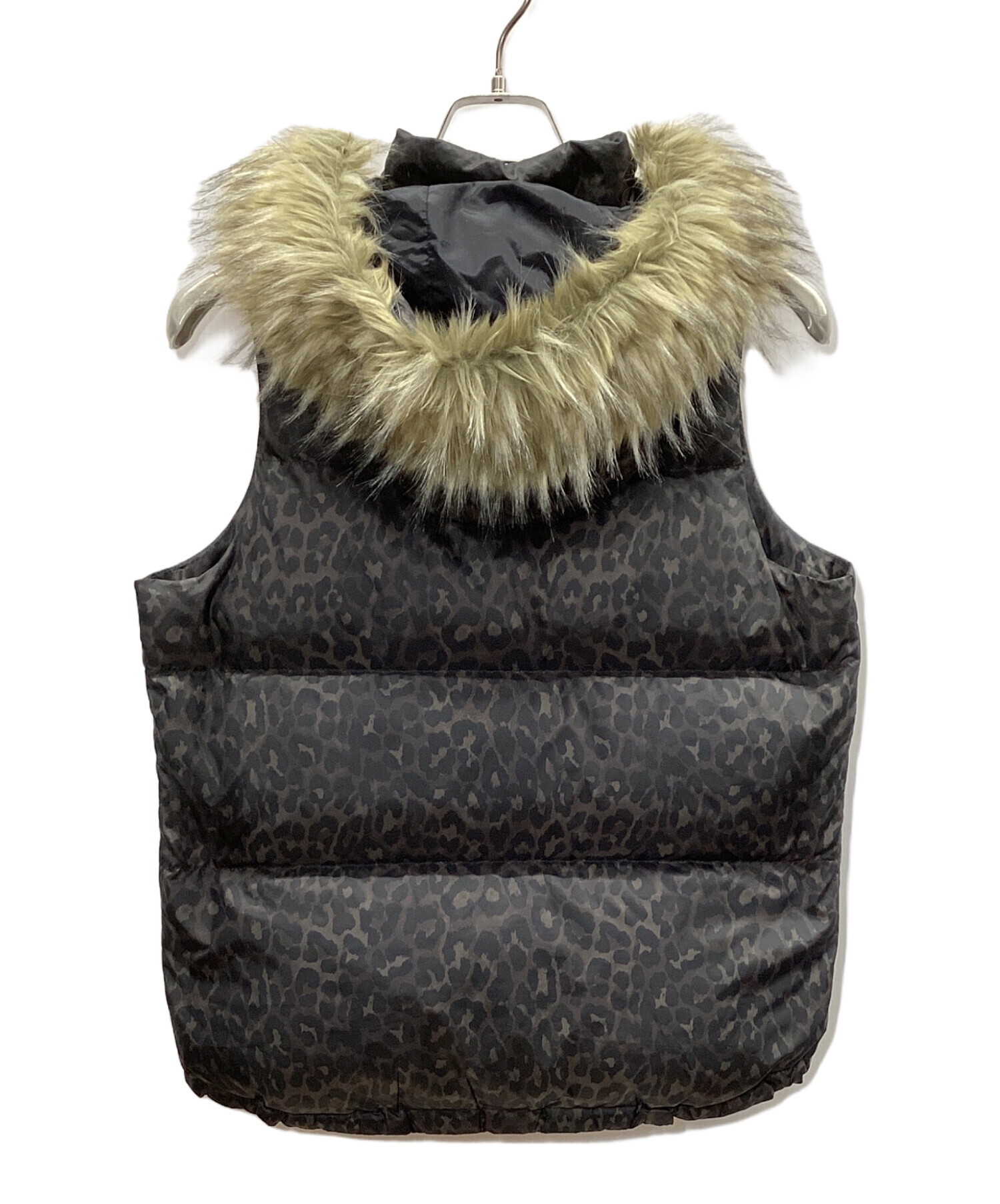 極美品COACHコーチダウンベスト黒×迷彩 中古・古着通販】COACH (コーチ) ダウンベスト ブラウン×ブラック