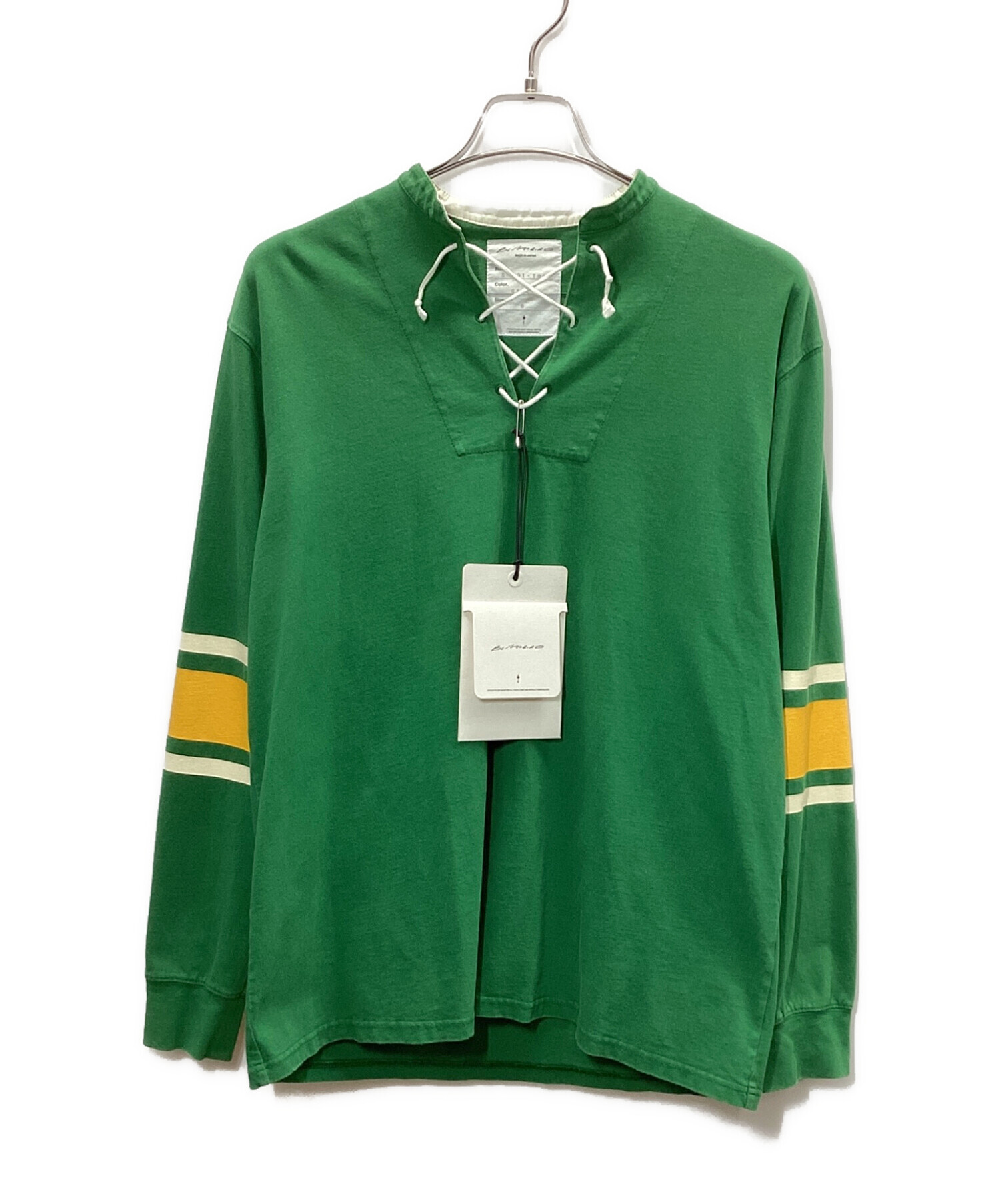 中古・古着通販】BLACKBIRD (ブラックバード) ラガーシャツ グリーン