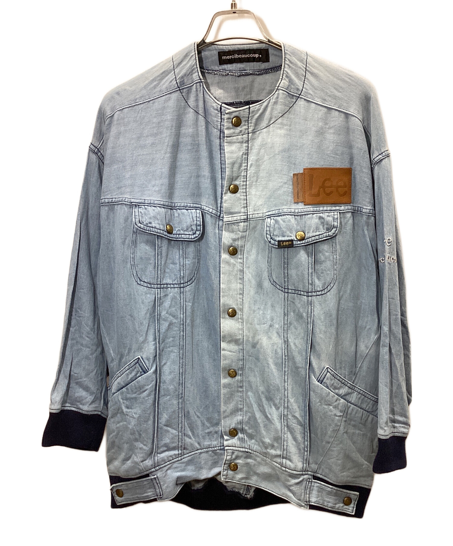 ★新品・mercibeaucoup×Lee コラボデニムブルゾン 中古・古着通販】mercibeaucoup (メルシーボークー) LEE (リー) デニム