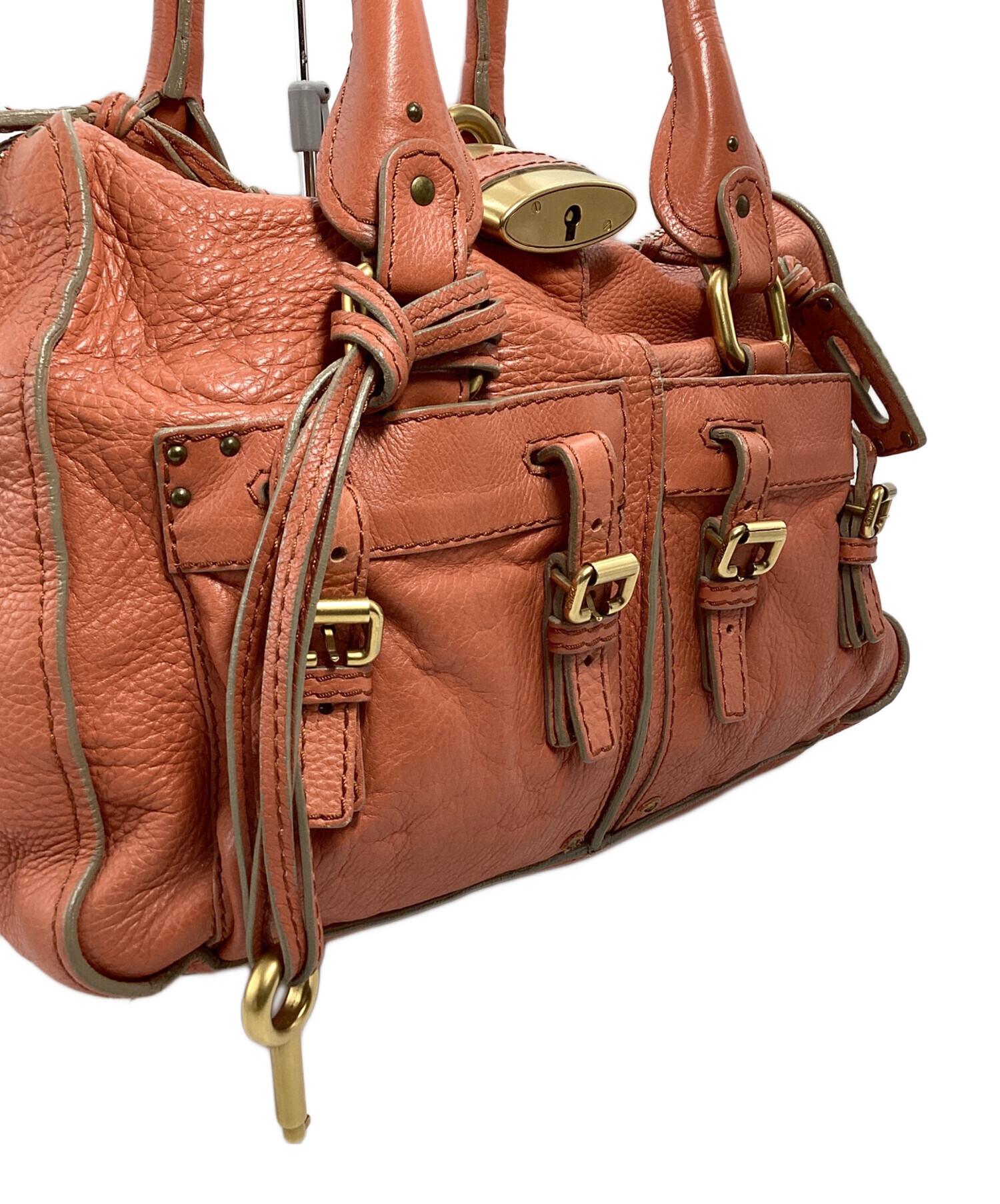 中古・古着通販】Chloe (クロエ) パディントンハンドバッグ オレンジ