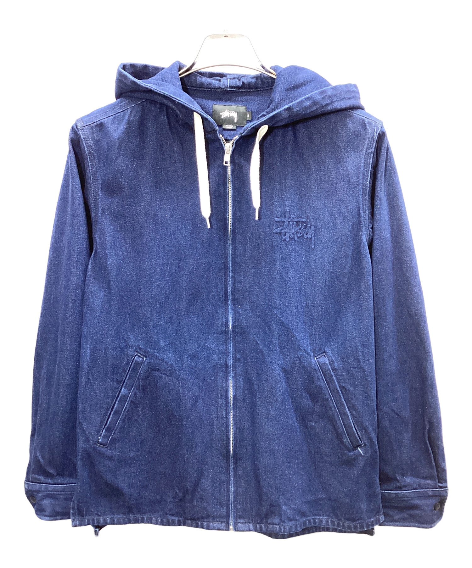 美品　Stussy パーカー　Sサイズ 中古・古着通販】stussy (ステューシー) デニムジップパーカー